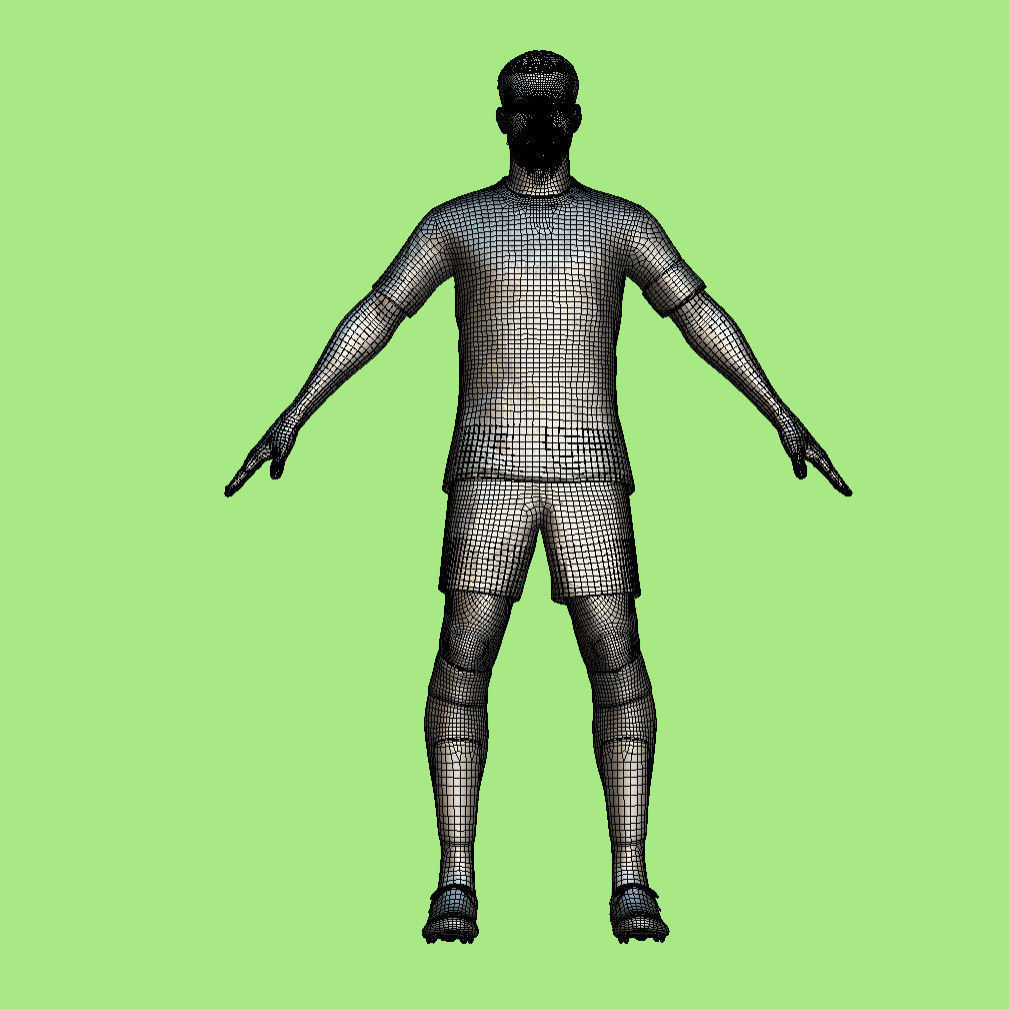 T-Pose Rigged Nacho Fernandez Real Madrid 23-24 3D model_4