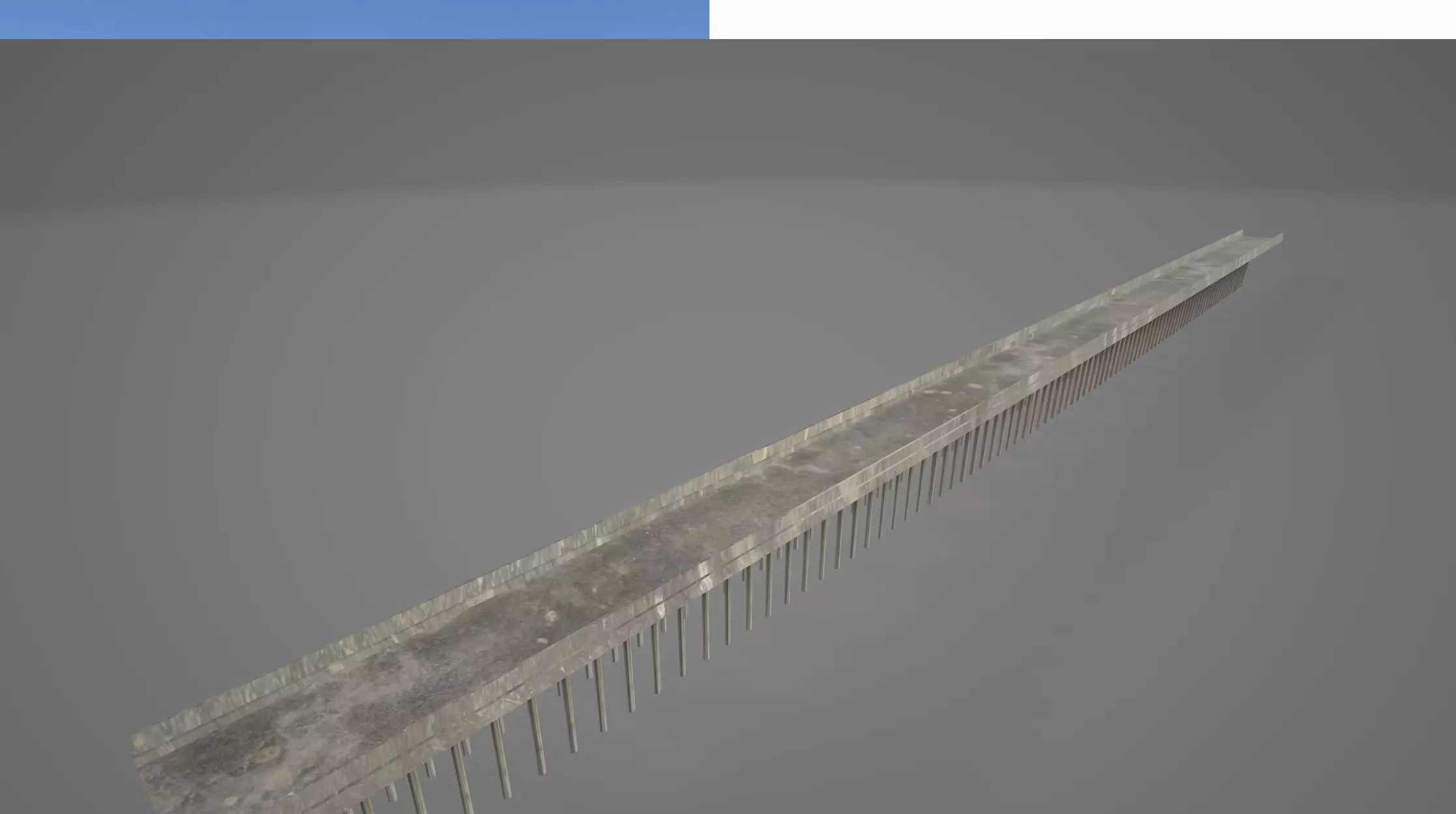 large bridge Free low-poly 3D model_0