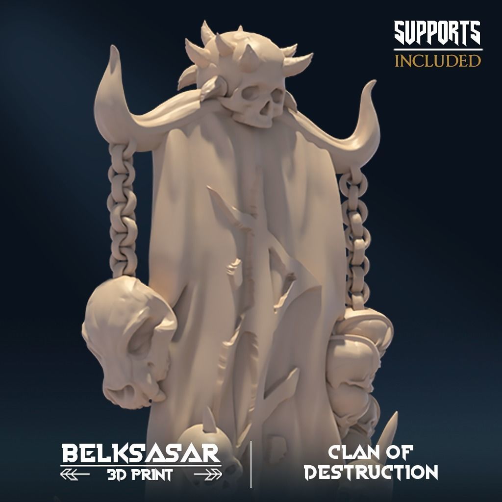 Destruccion Clan Banner 3D print model_2