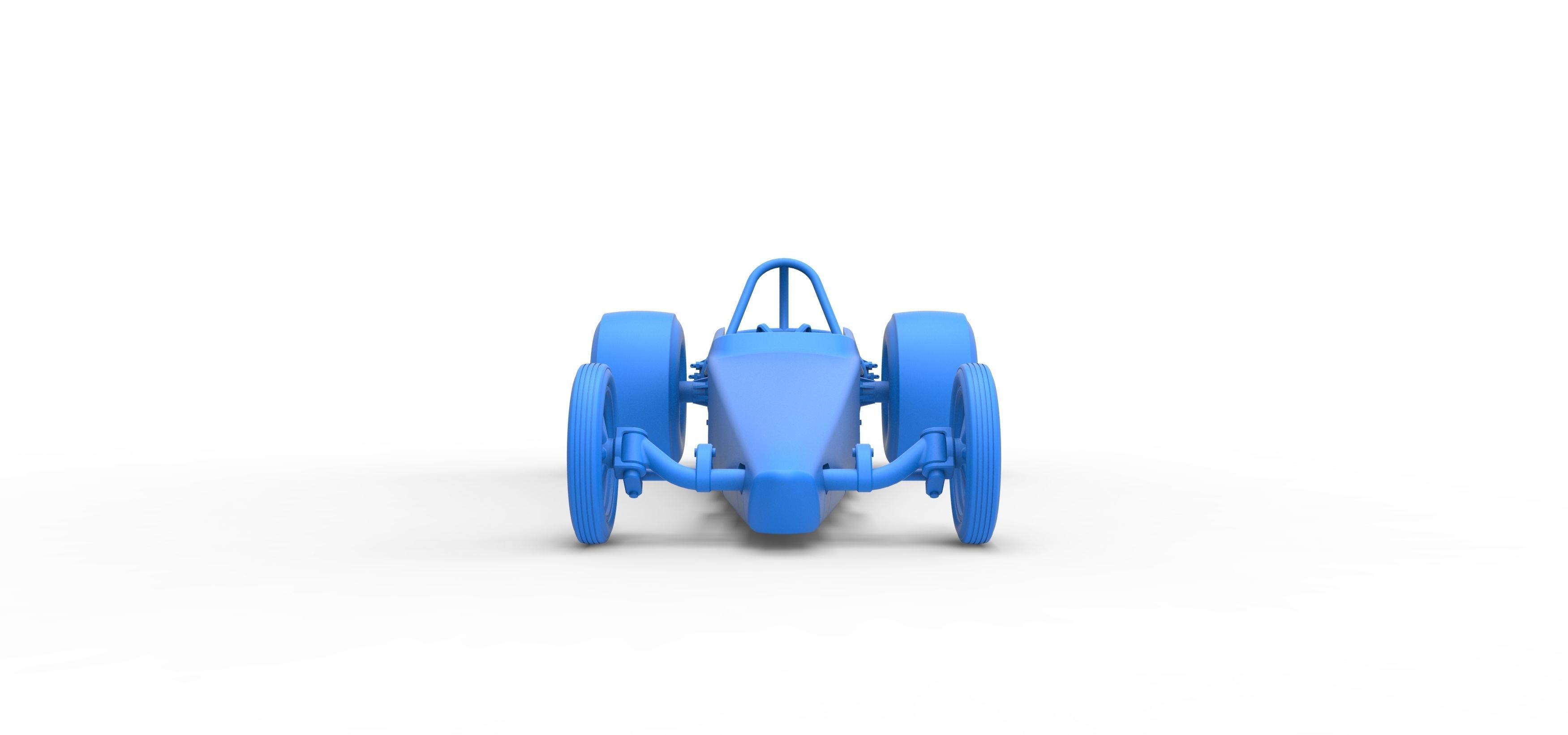 Dragster with twin Turbonique drag axle Scale 1 to 25 3D print model_24