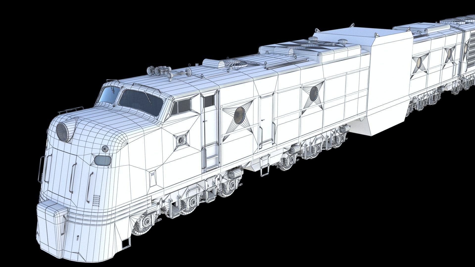 X-12 atomic locomotive concept 3D model_24
