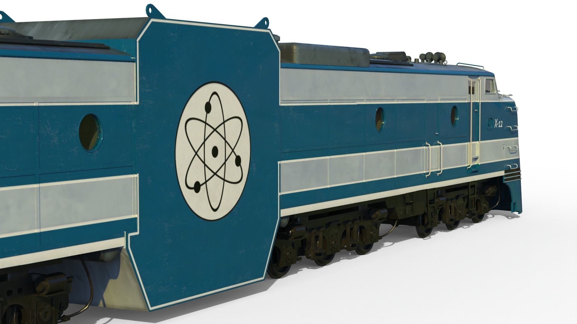 X-12 atomic locomotive concept 3D model_9