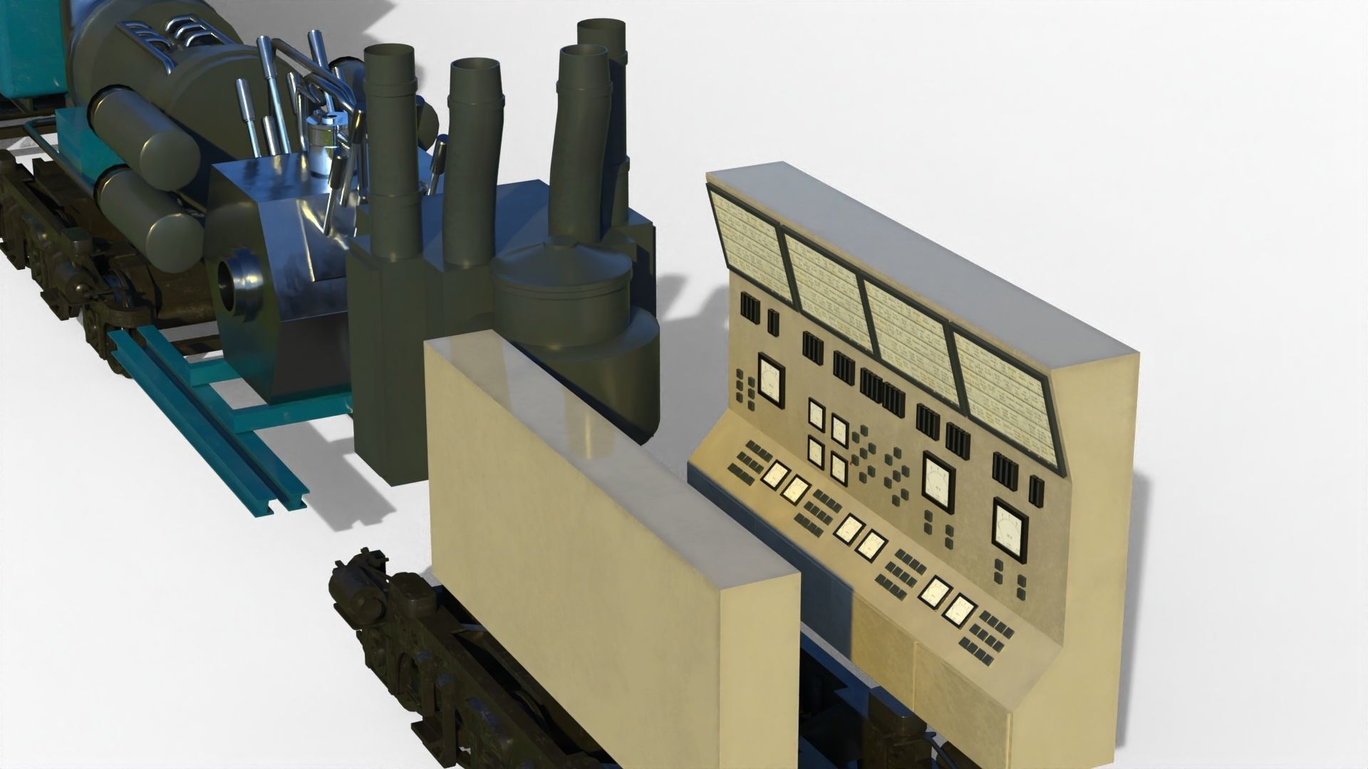 X-12 atomic locomotive concept 3D model_8