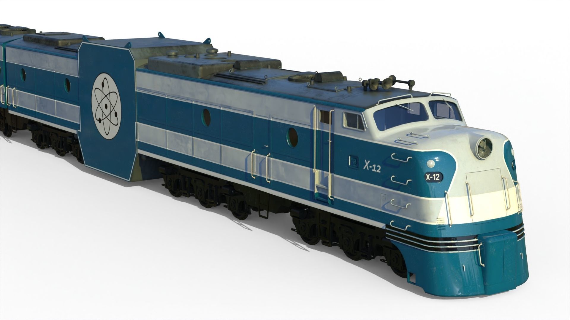 X-12 atomic locomotive concept 3D model_14