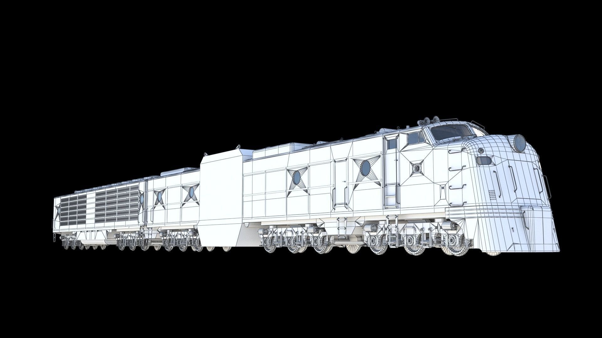 X-12 atomic locomotive concept 3D model_21