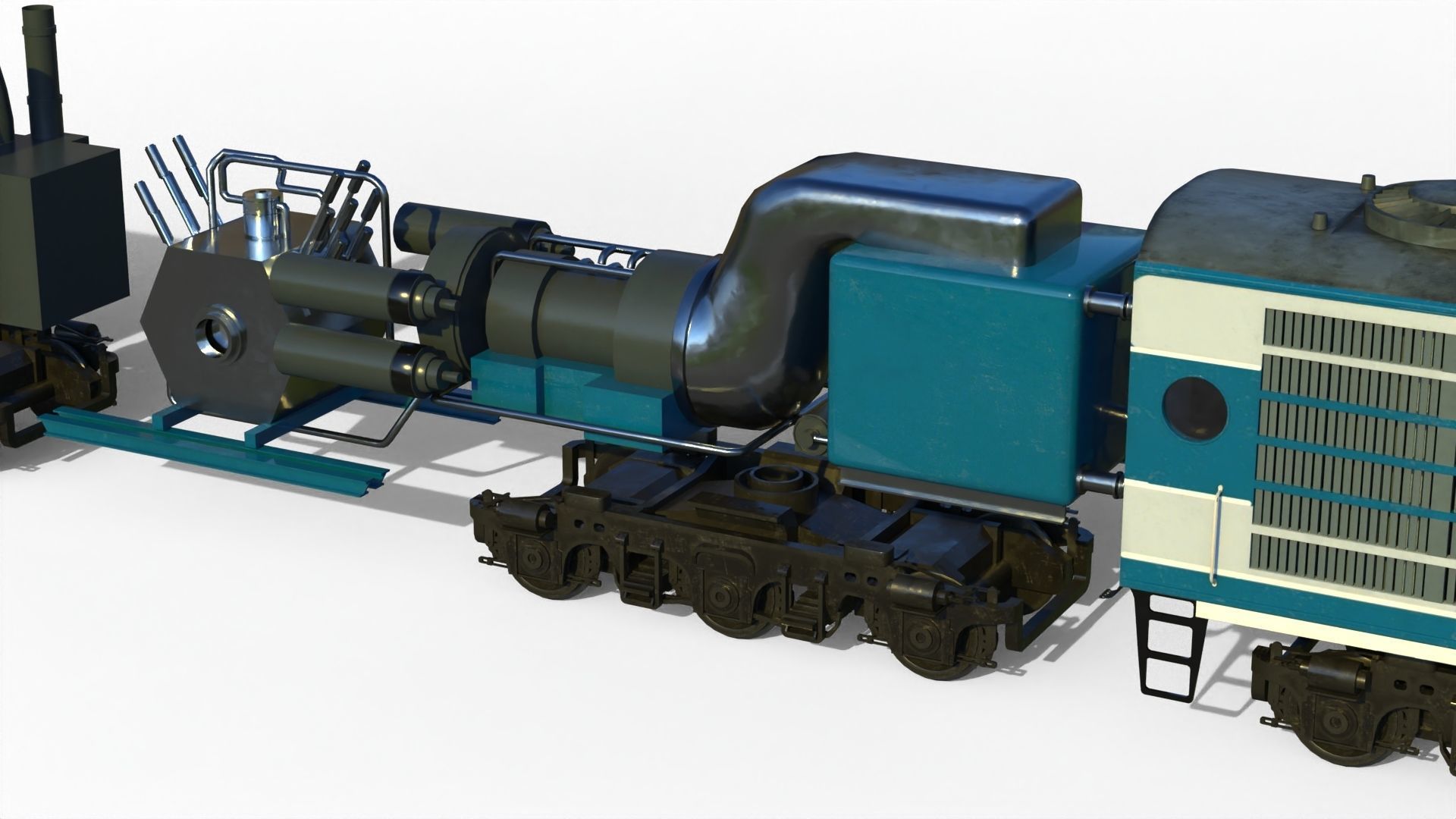 X-12 atomic locomotive concept 3D model_7