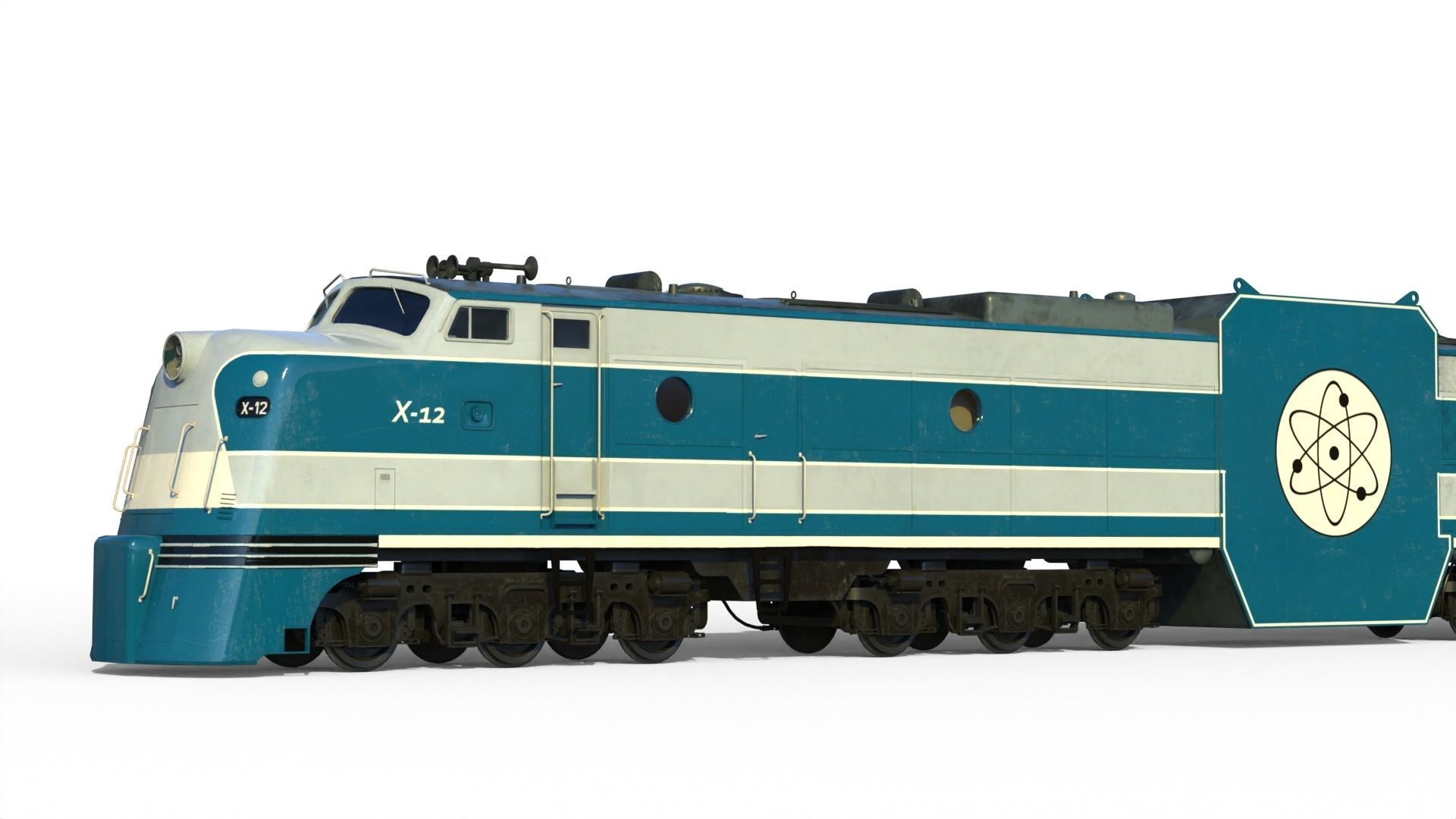 X-12 atomic locomotive concept 3D model_16