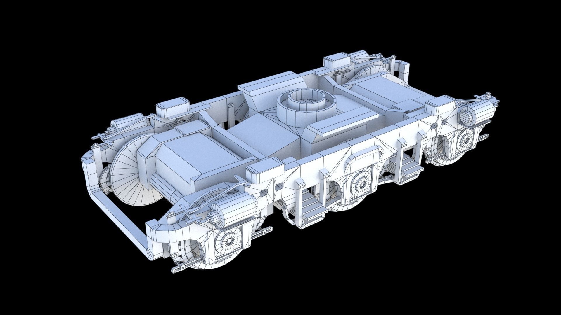 X-12 atomic locomotive concept 3D model_25