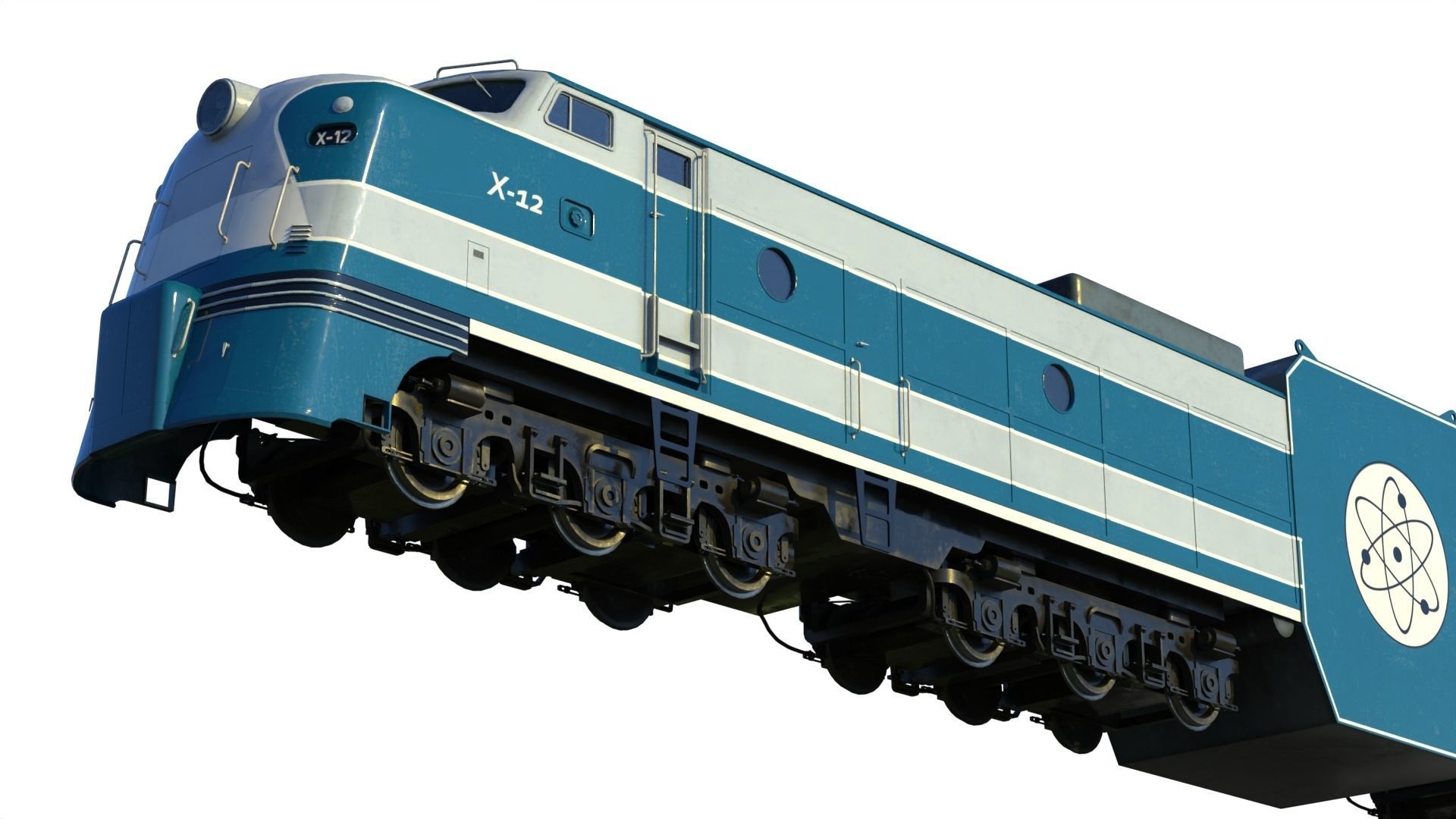X-12 atomic locomotive concept 3D model_5