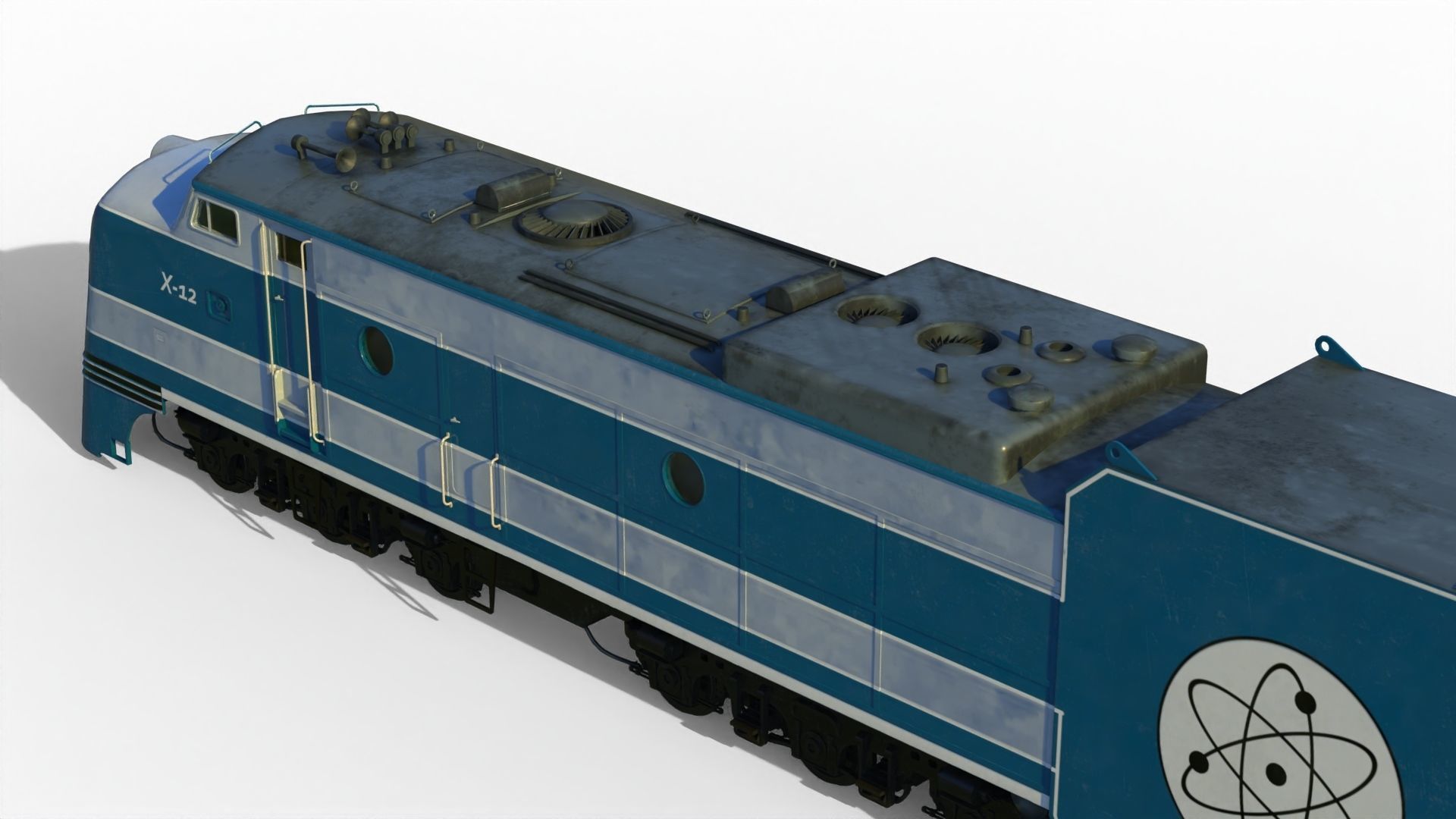 X-12 atomic locomotive concept 3D model_3