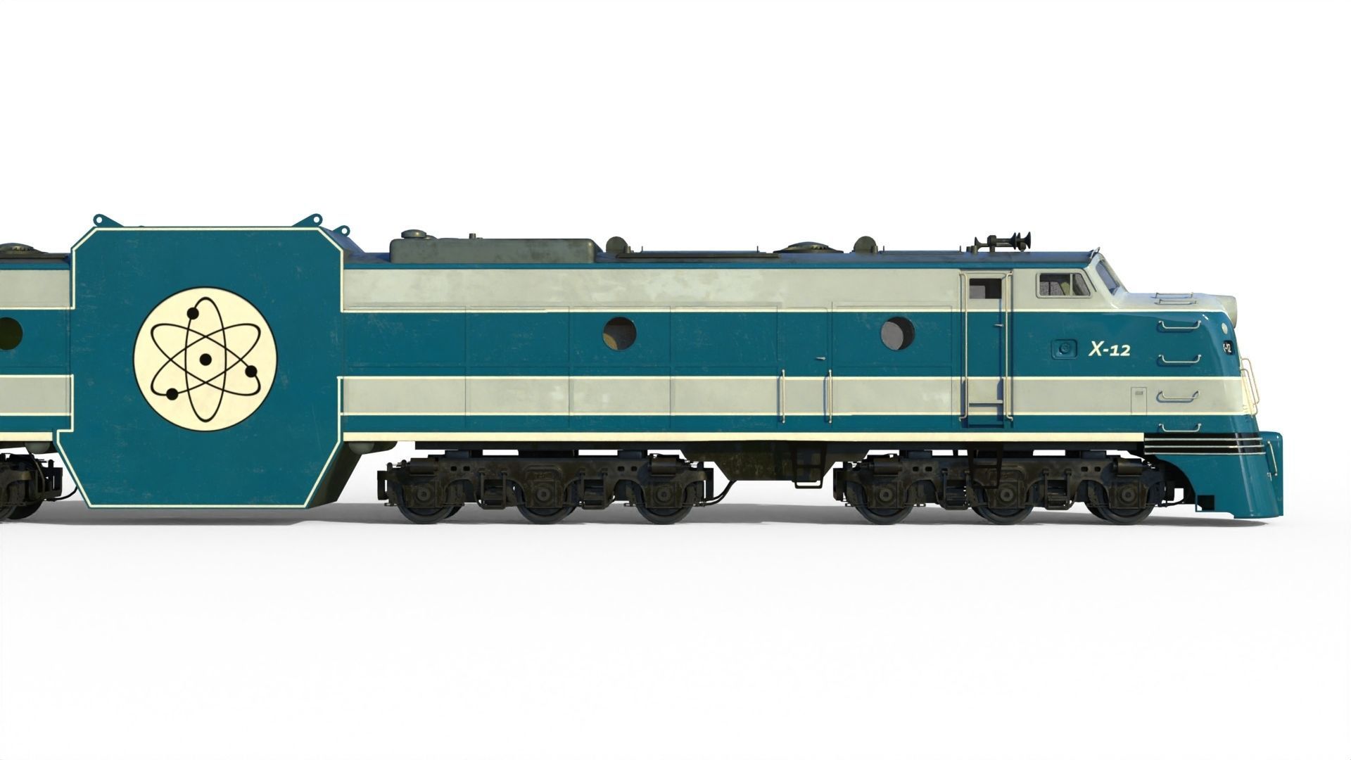 X-12 atomic locomotive concept 3D model_10