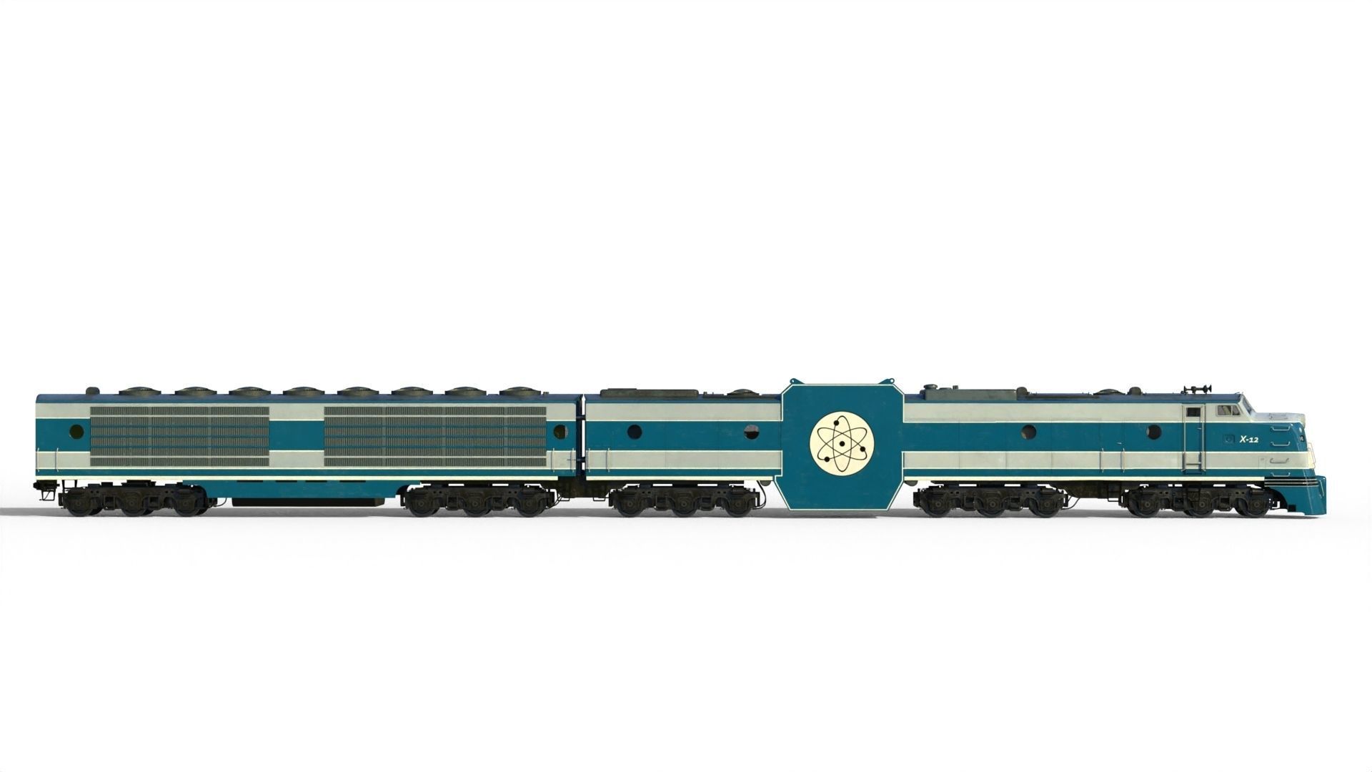 X-12 atomic locomotive concept 3D model_1
