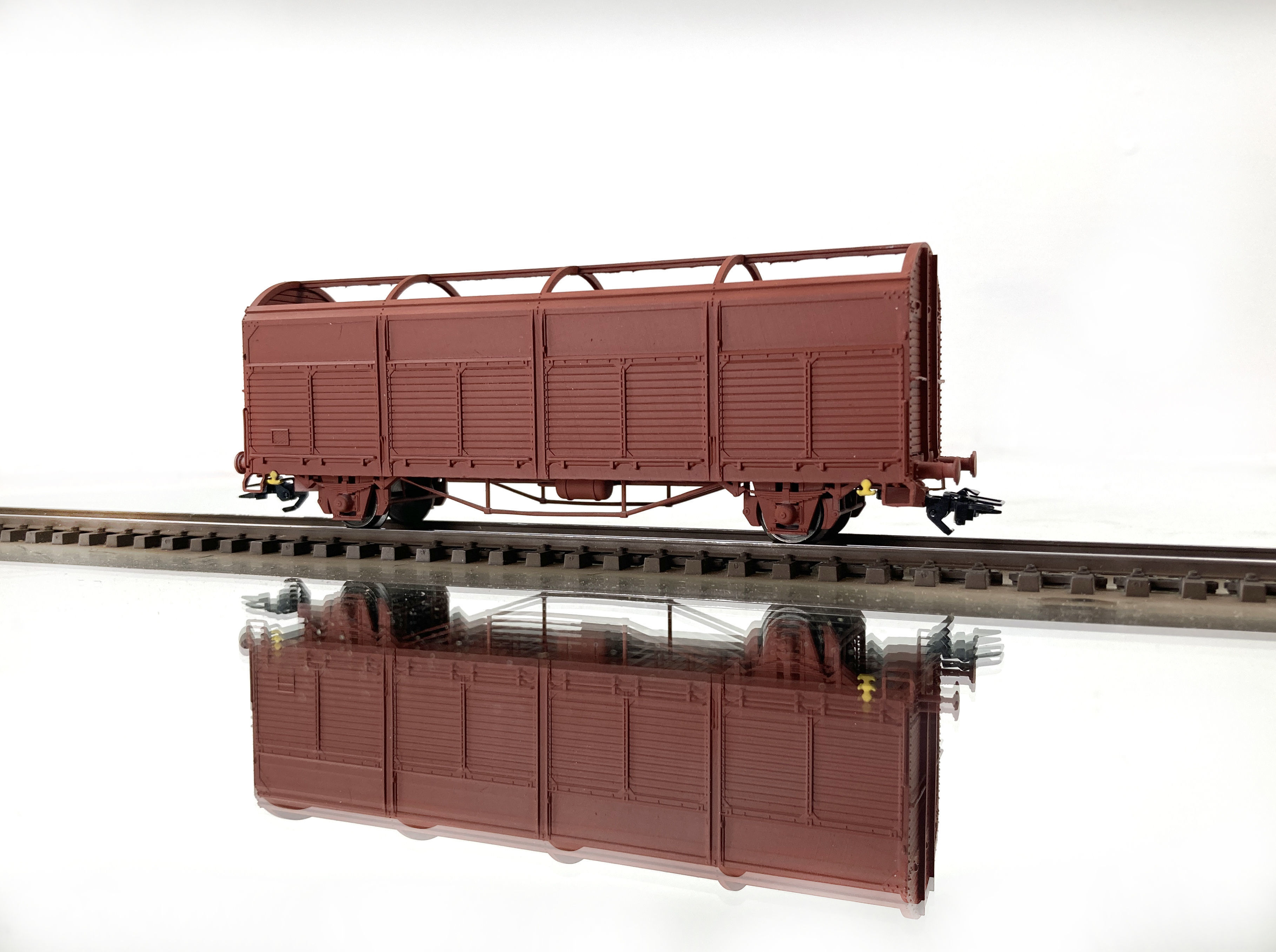 ROLLS-0028 SJ Litt Fb tall top Gondola freight car in H0-scale 3D print model_1
