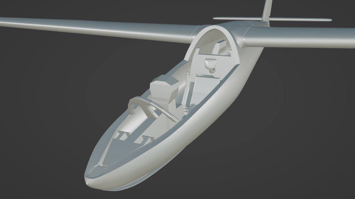 Glader Riders Model SZD-24 Foka Glider 3D model 3D printable | CGTrader