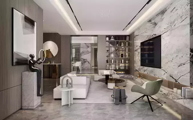 Modern Living Luxury Room