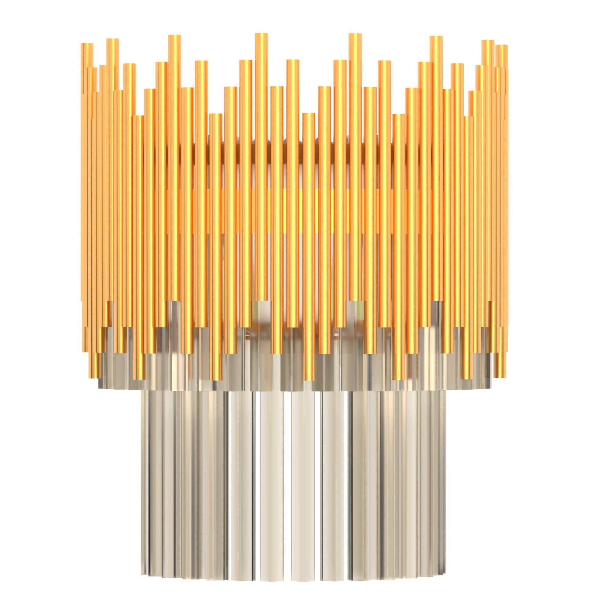 Modern Metal chandelier in 3 model  3D model_3