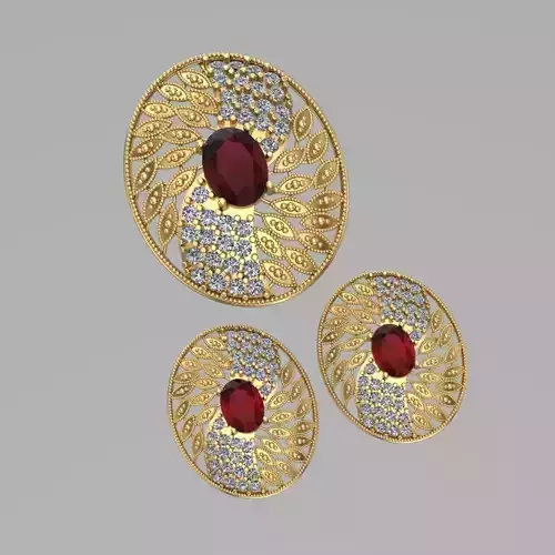 Gilli Oval Elegance Set 3D print model