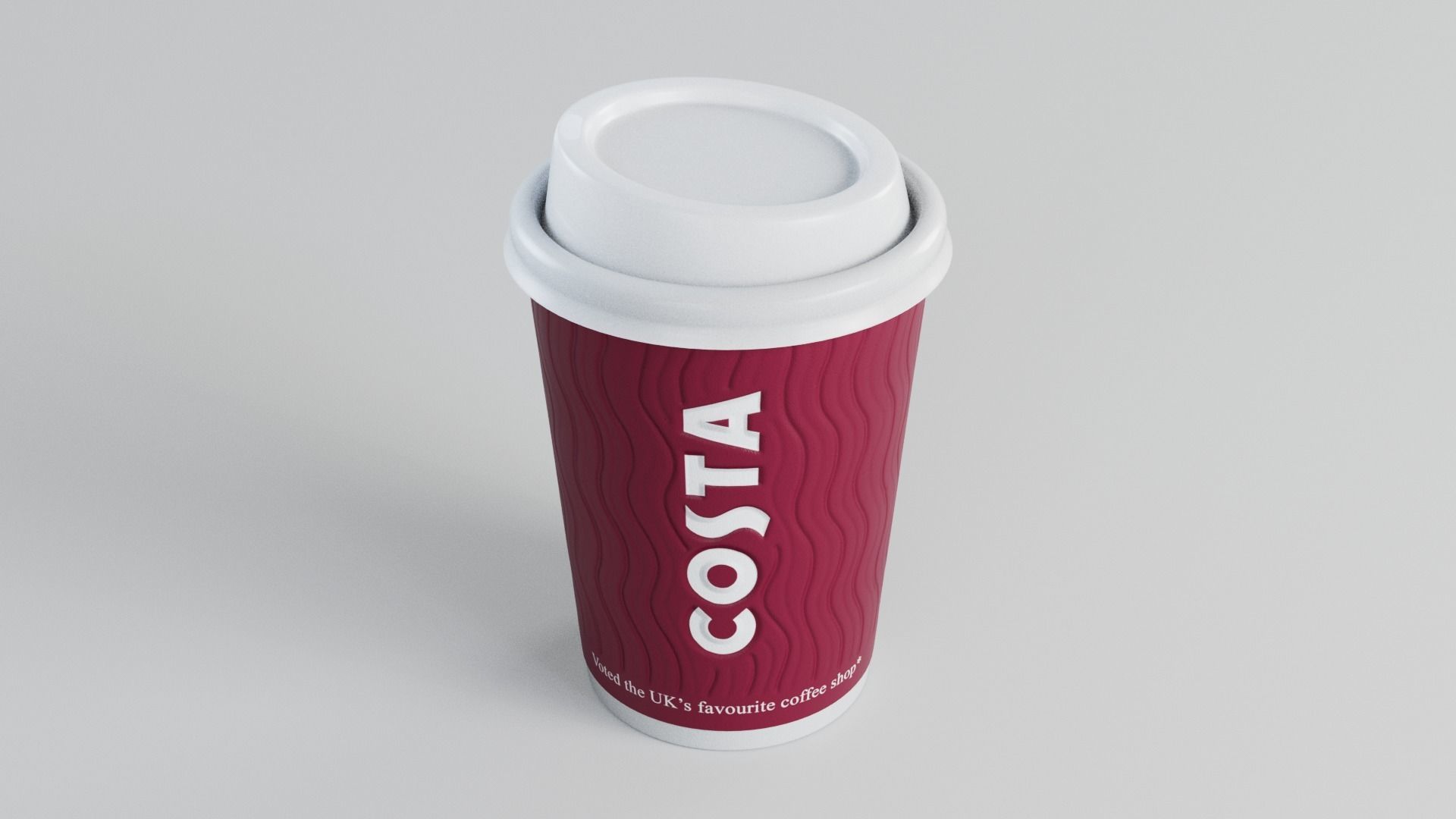 Costa Coffee Cup 3D model_3