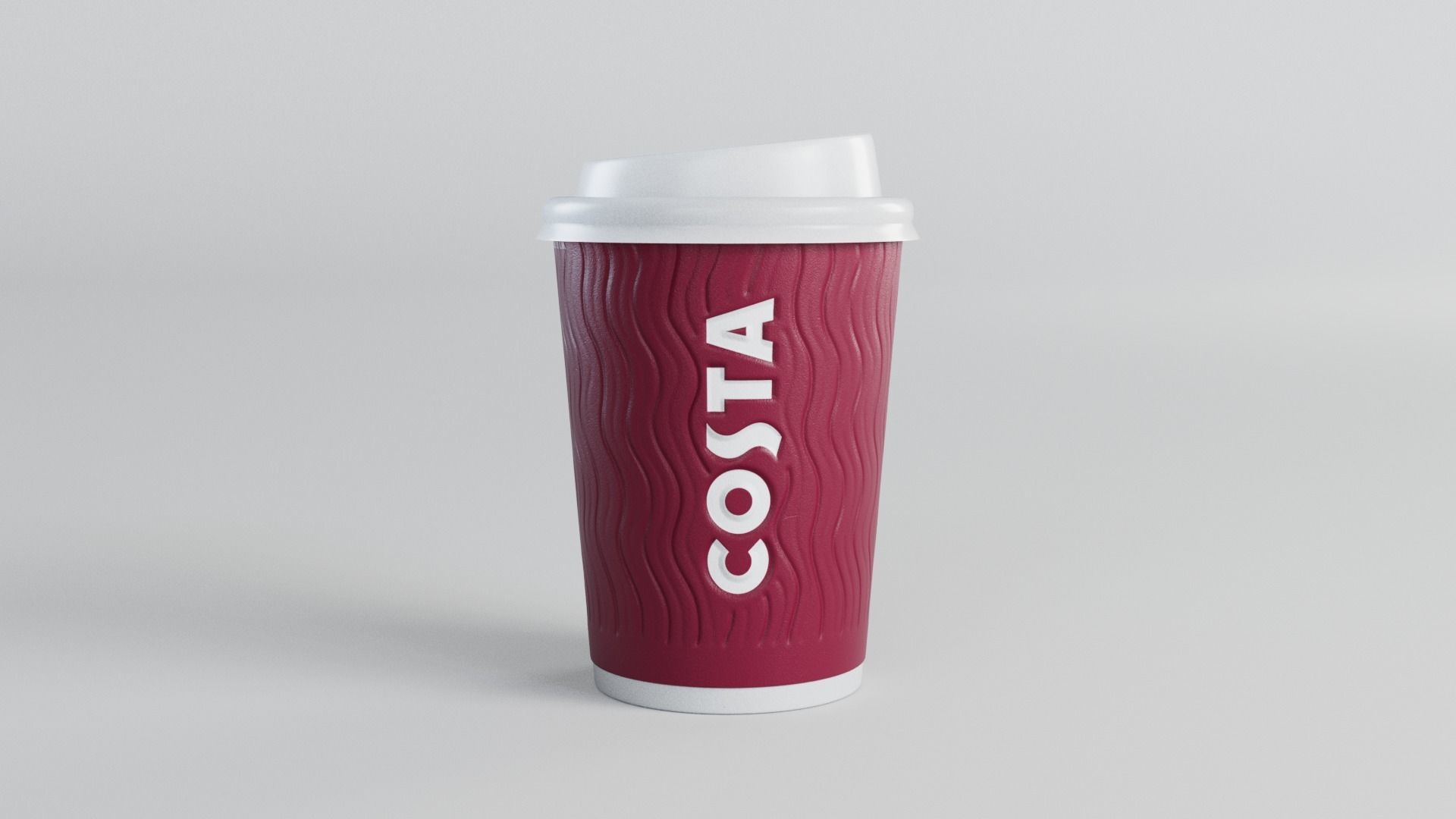 Costa Coffee Cup 3D model_5