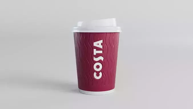 Costa Coffee Cup 3D model 6