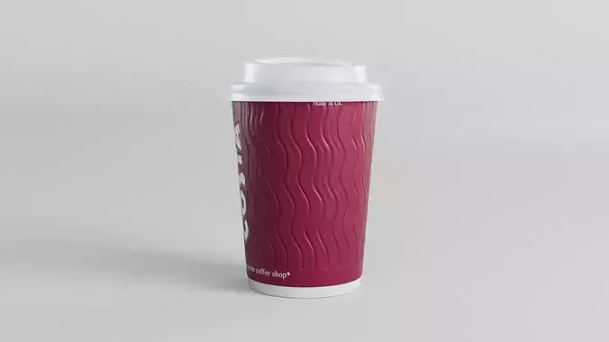 Costa Coffee Cup 3D model 5