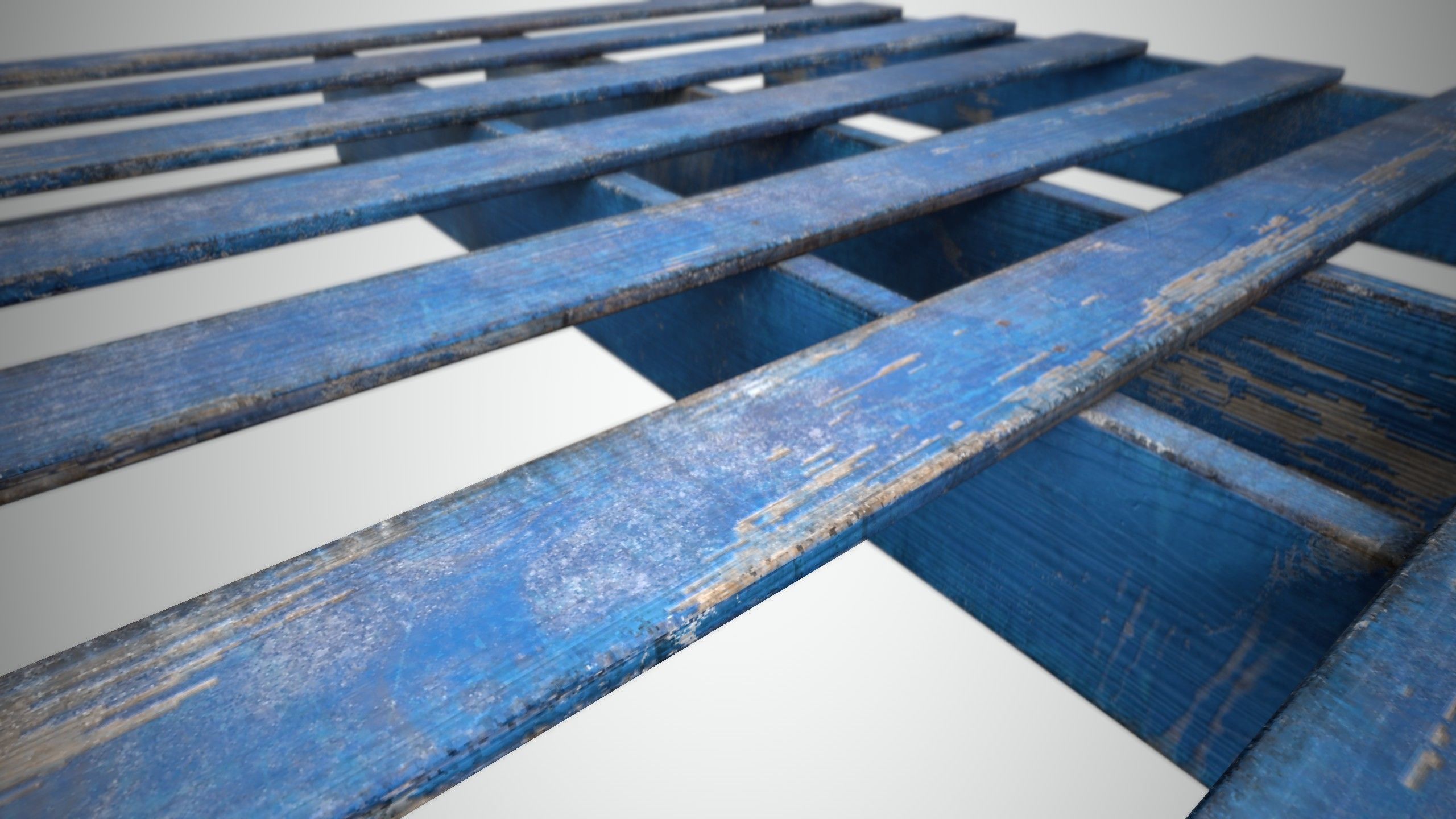 Wood Pallet Low-poly 3D model_9