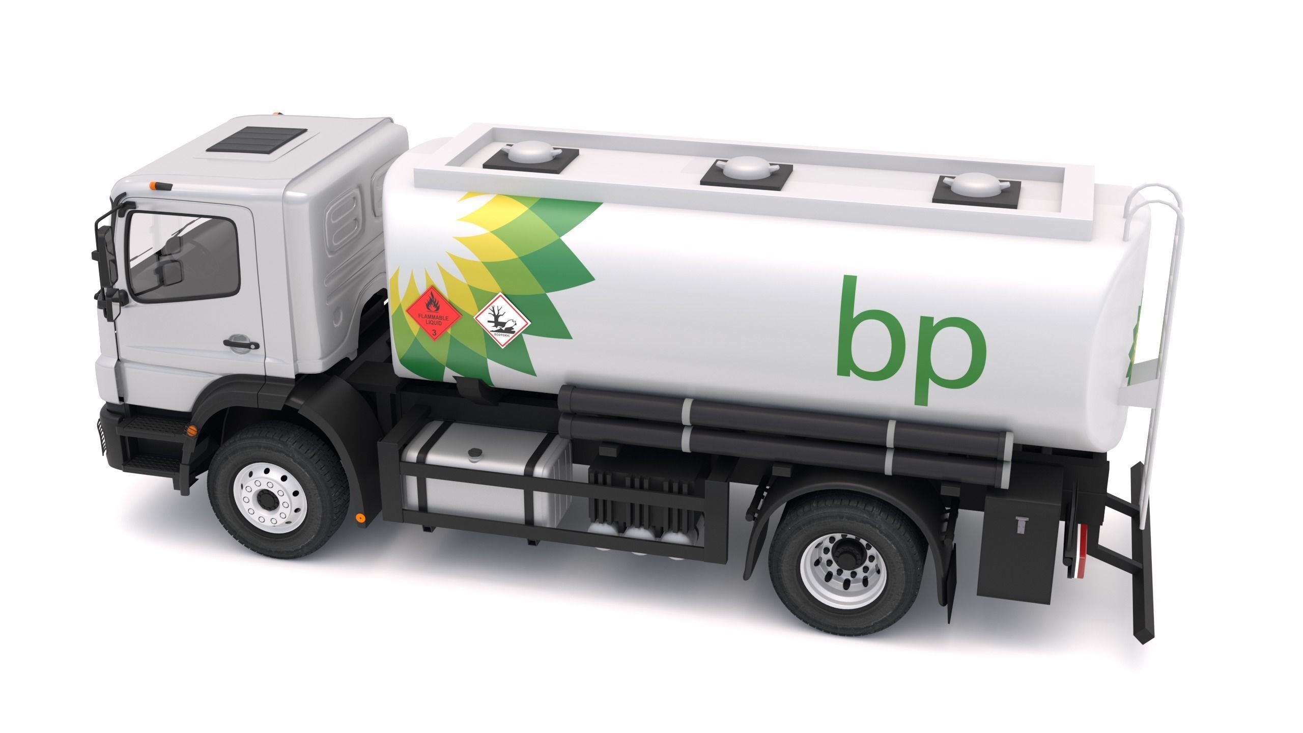Mercedes-Benz Axor BP Truck Tanker 3D model_3