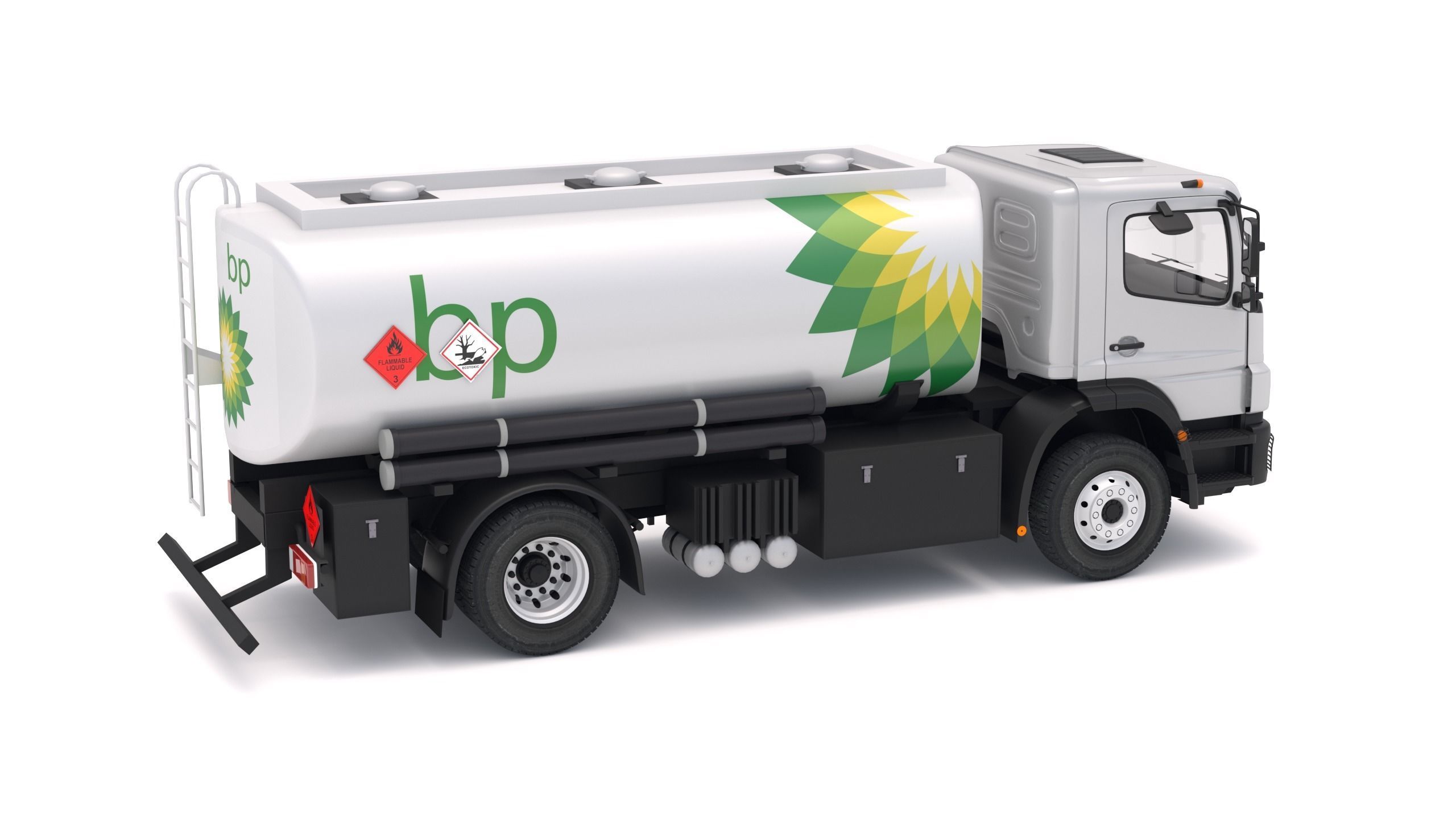Mercedes-Benz Axor BP Truck Tanker 3D model_4