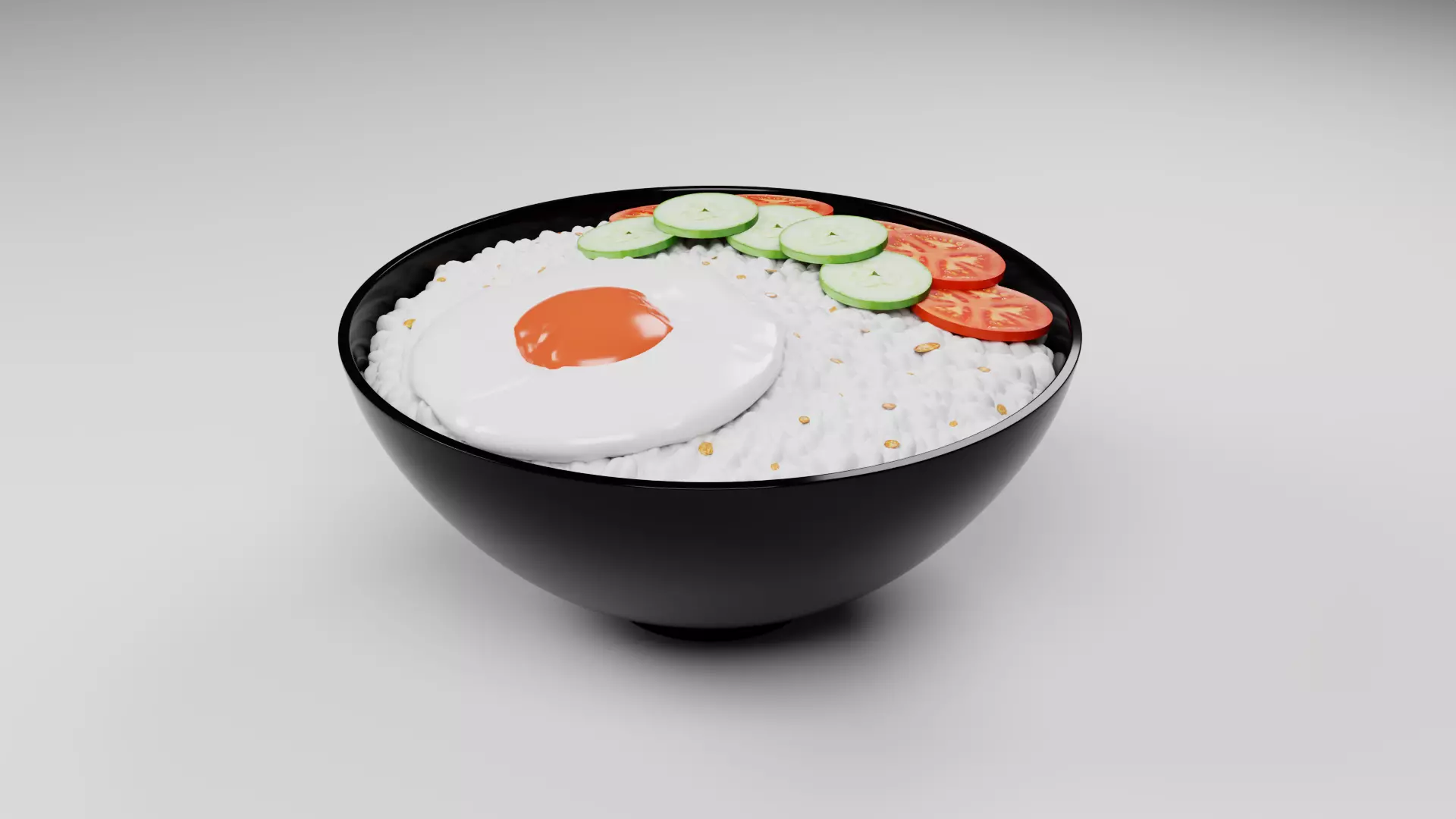 Egg Rice 3D model