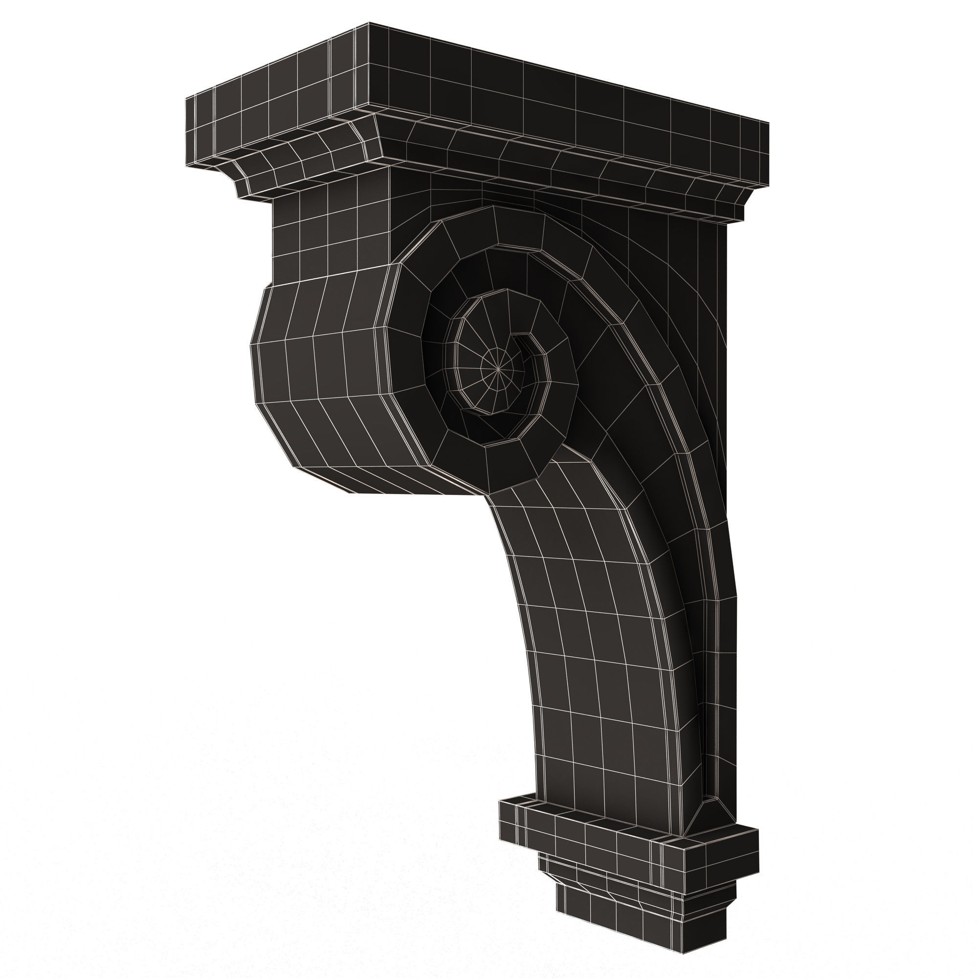 Raleigh Craftsman Corbel Low-poly 3D model_13