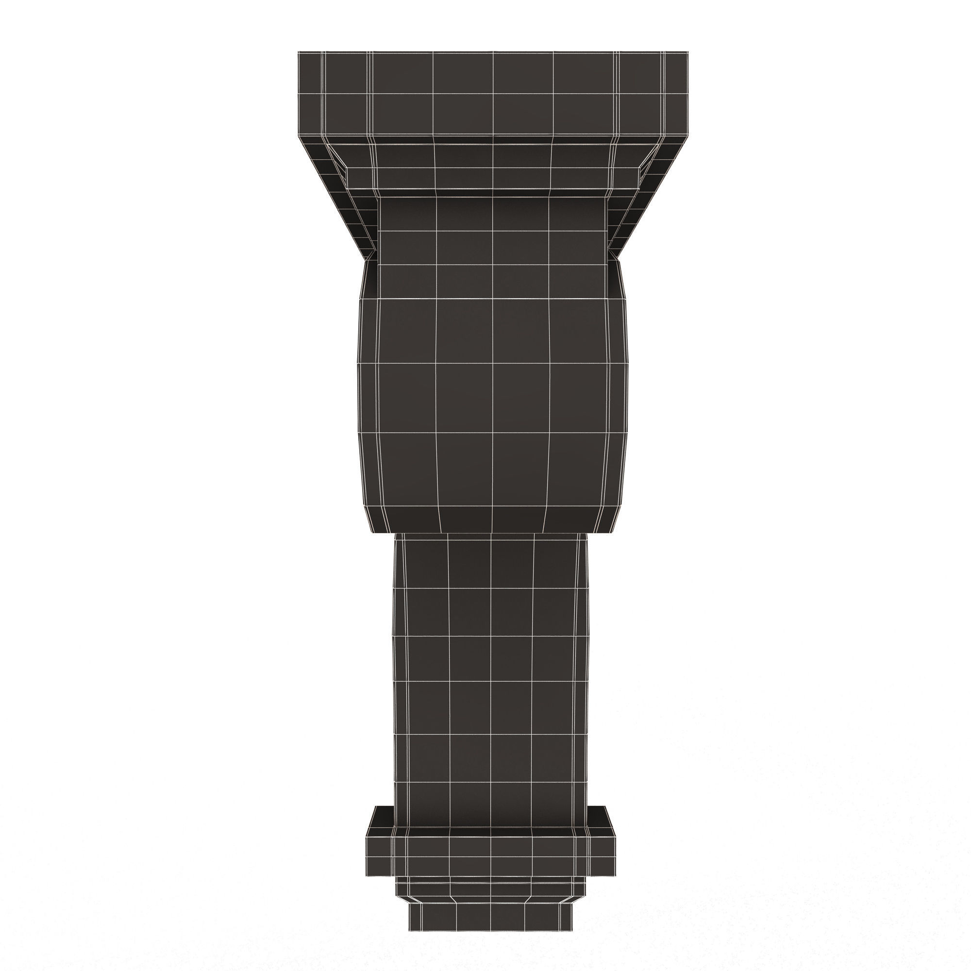 Raleigh Craftsman Corbel Low-poly 3D model_17