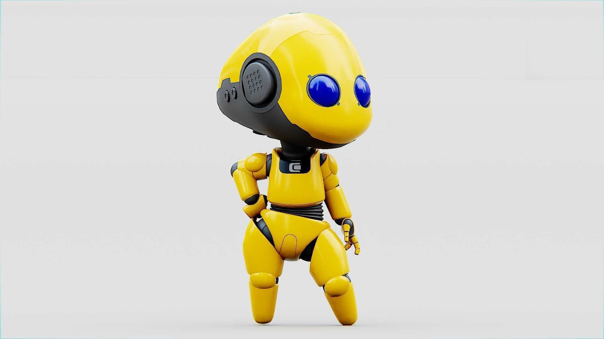 TOON BOT Rigged for Unreal Engine - Unity - MIXAMO 3D model_13