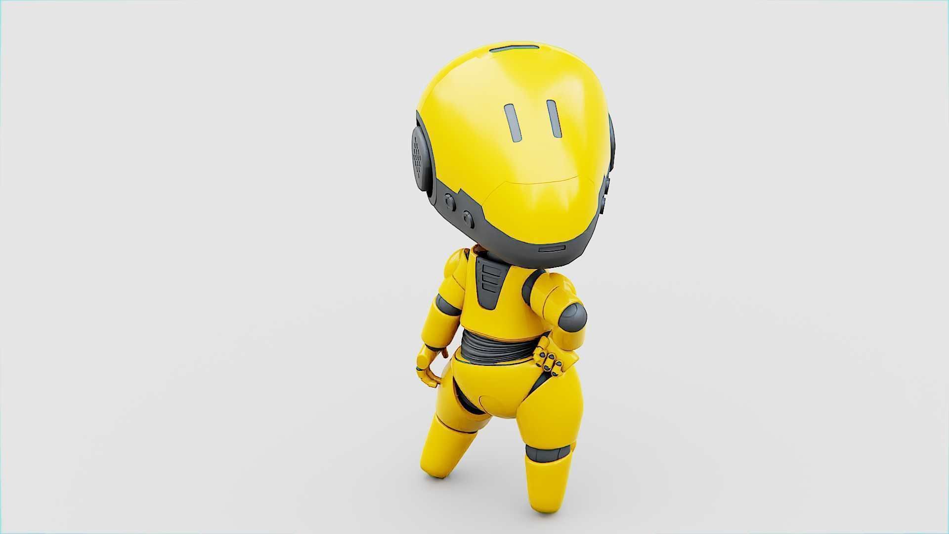 TOON BOT Rigged for Unreal Engine - Unity - MIXAMO 3D model_21