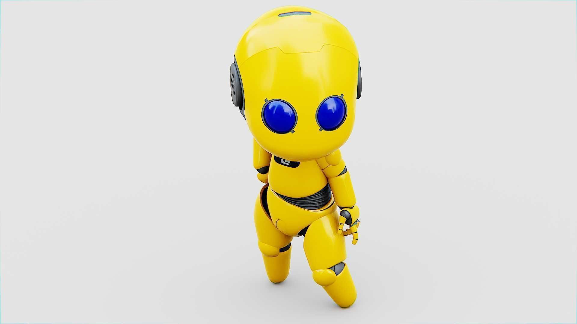 TOON BOT Rigged for Unreal Engine - Unity - MIXAMO 3D model_20