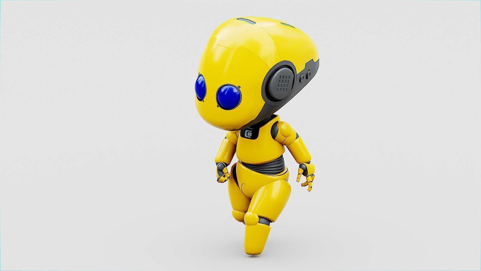 TOON BOT Rigged for Unreal Engine - Unity - MIXAMO 3D model_28