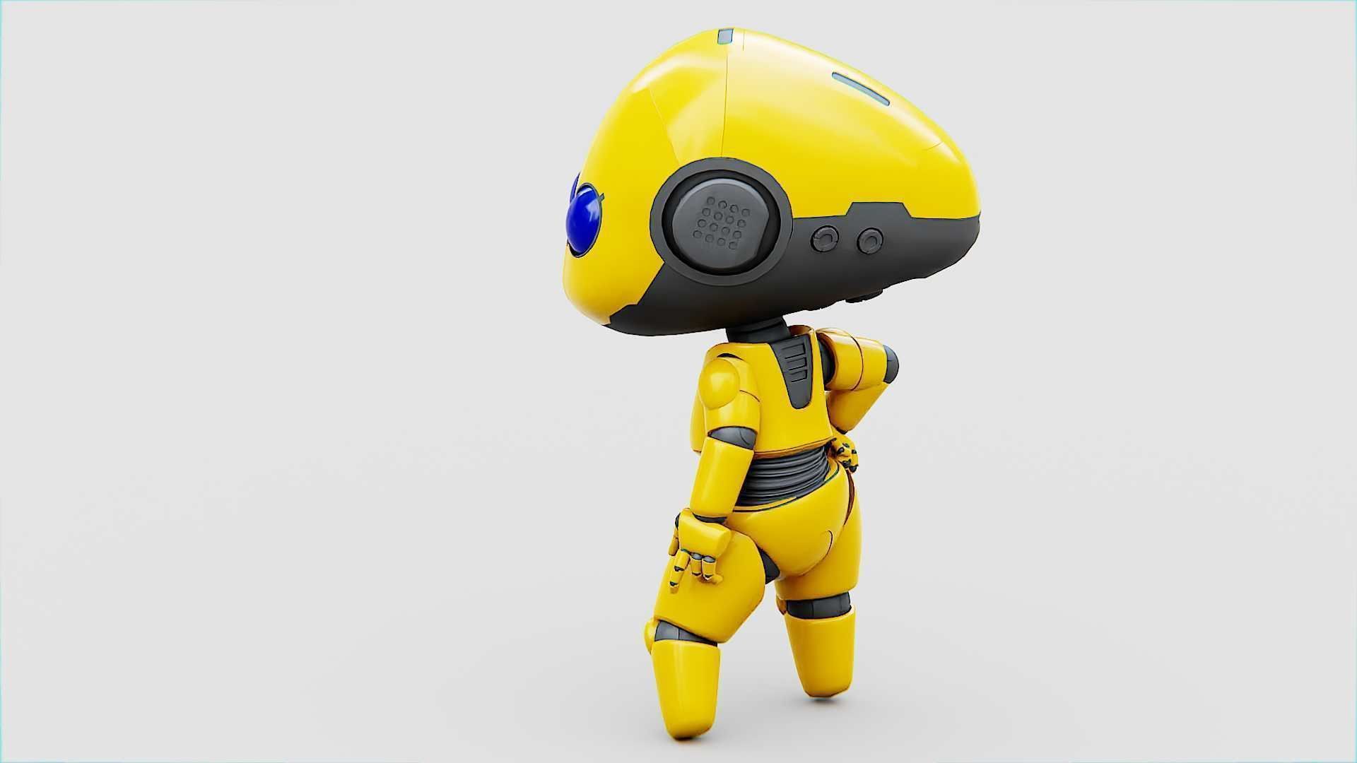 TOON BOT Rigged for Unreal Engine - Unity - MIXAMO 3D model_6