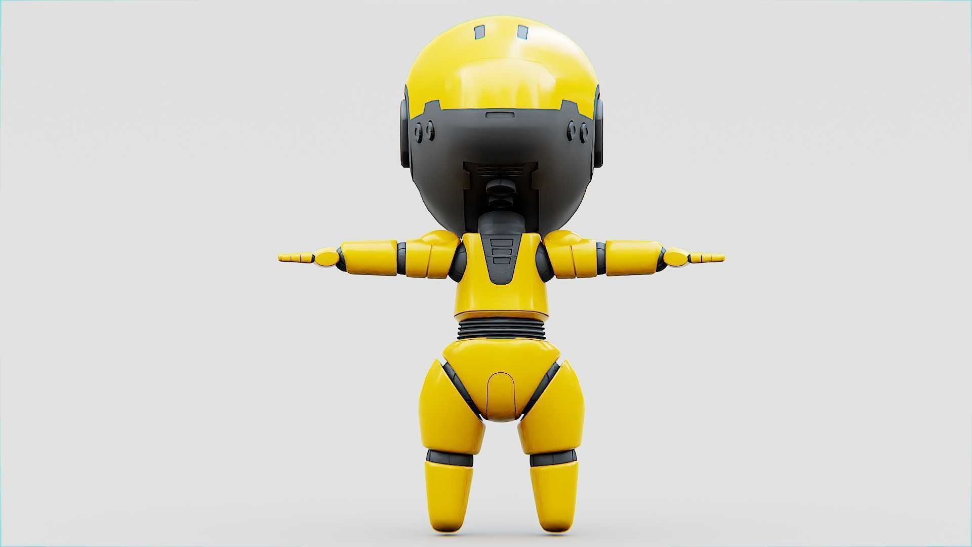 TOON BOT Rigged for Unreal Engine - Unity - MIXAMO 3D model_23