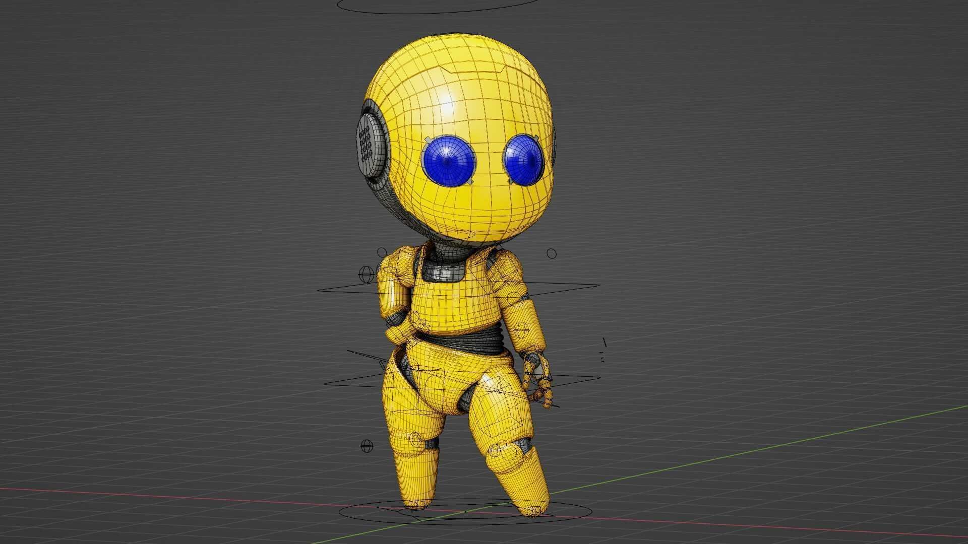 TOON BOT Rigged for Unreal Engine - Unity - MIXAMO 3D model_37