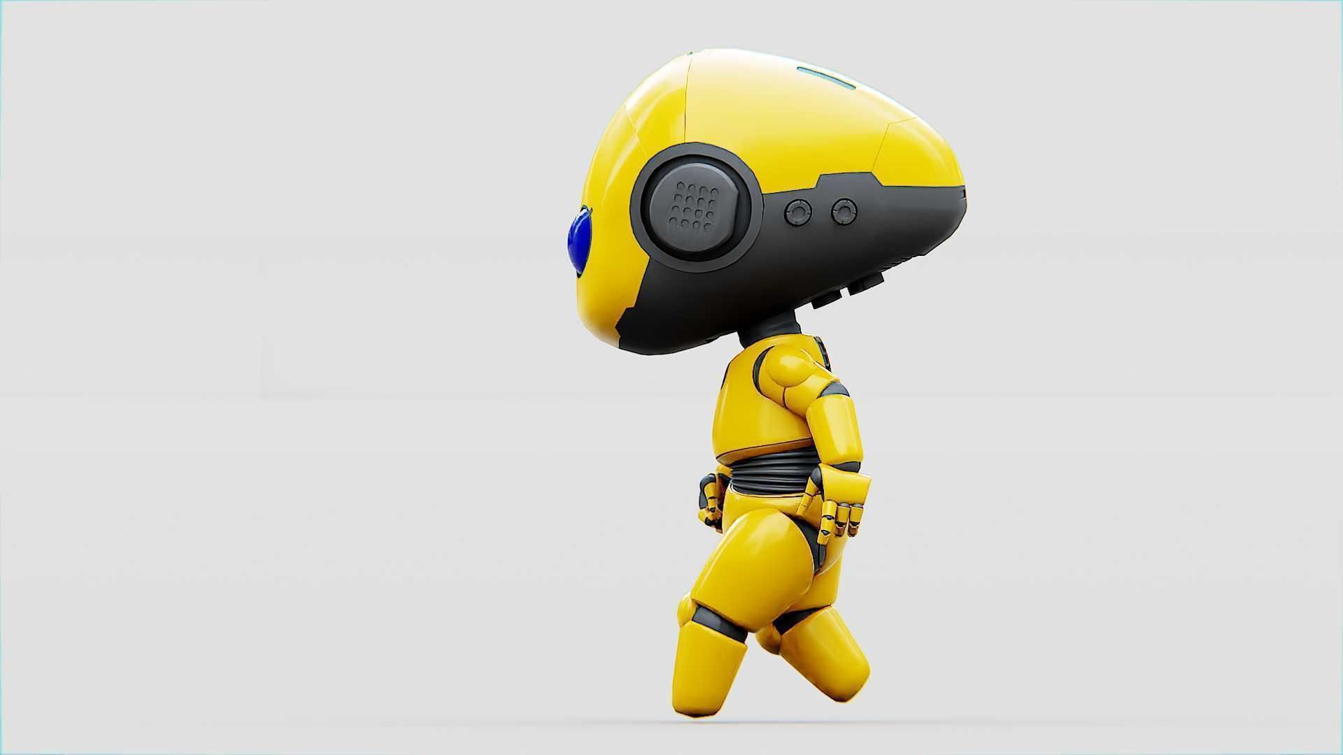 TOON BOT Rigged for Unreal Engine - Unity - MIXAMO 3D model_29