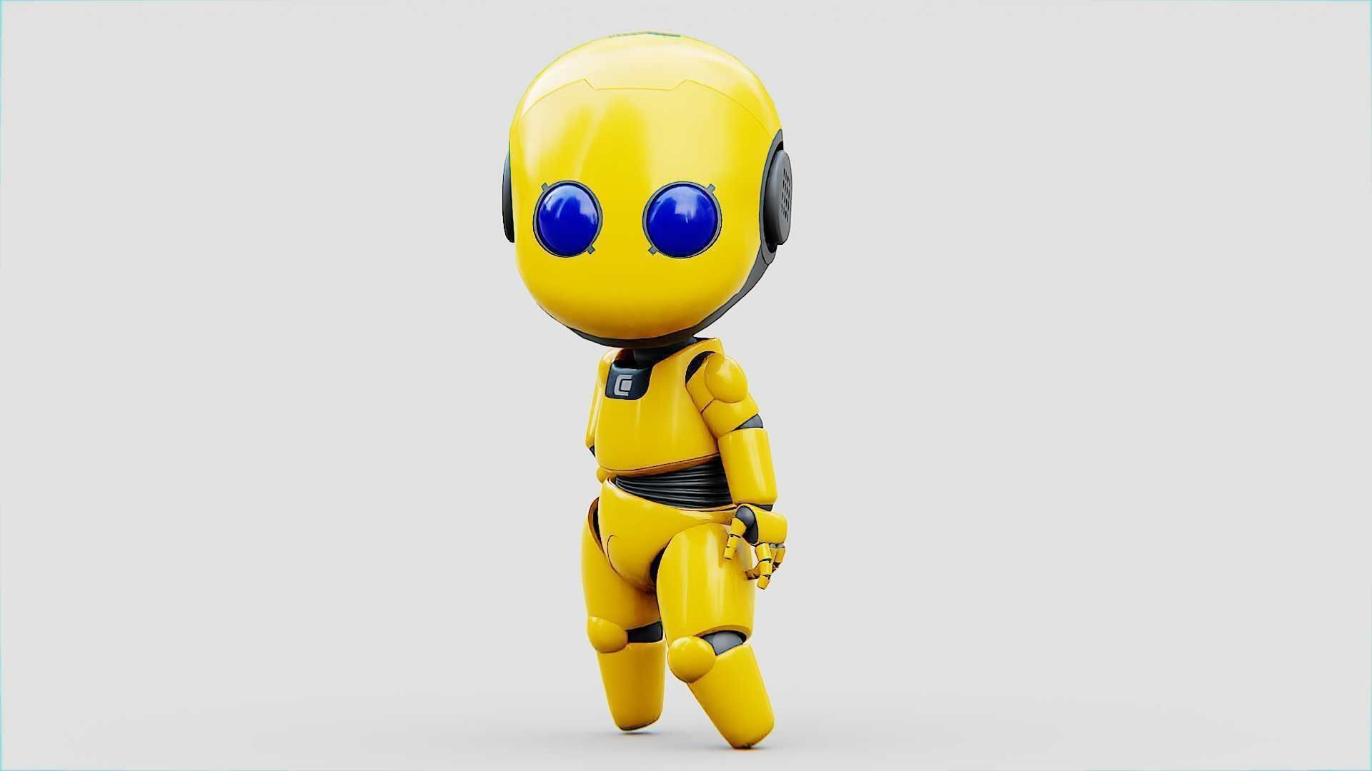 TOON BOT Rigged for Unreal Engine - Unity - MIXAMO 3D model_3