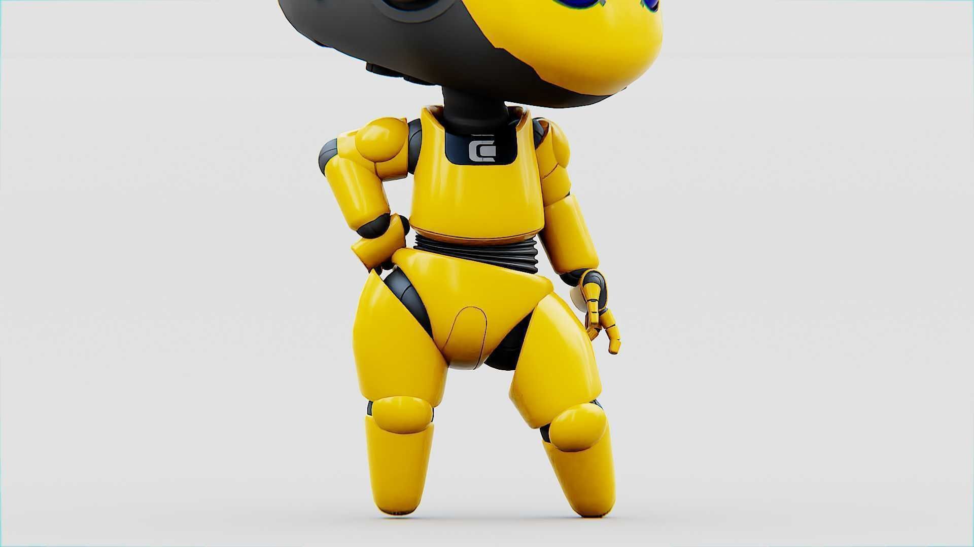 TOON BOT Rigged for Unreal Engine - Unity - MIXAMO 3D model_16