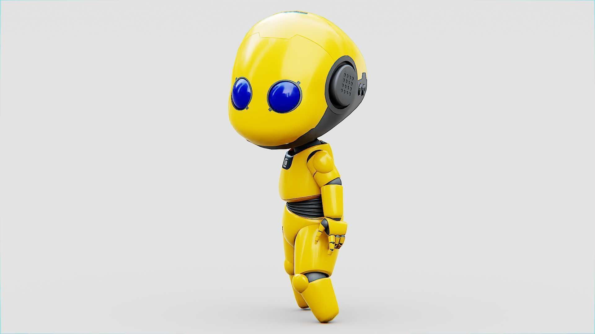 TOON BOT Rigged for Unreal Engine - Unity - MIXAMO 3D model_4