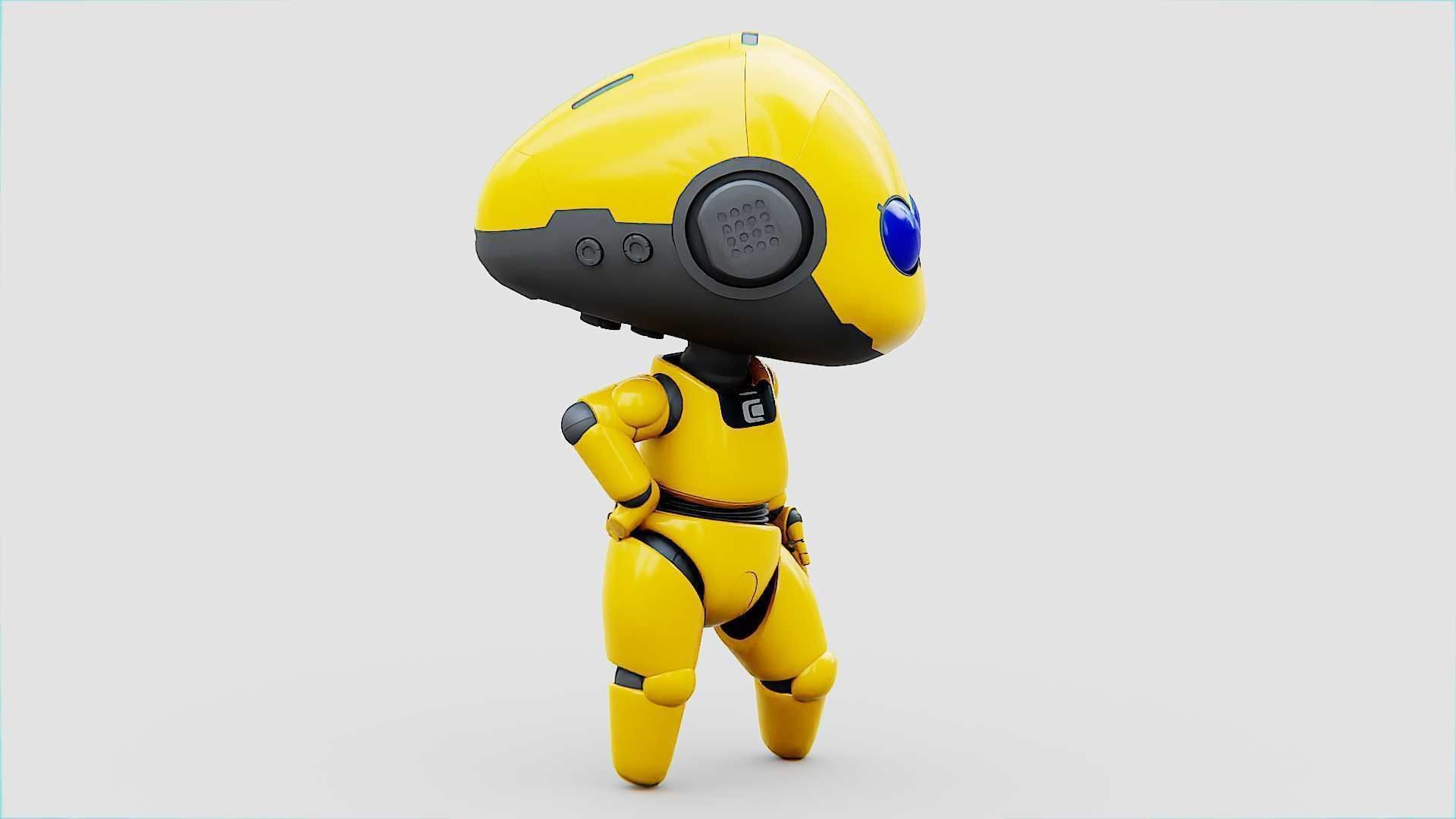 TOON BOT Rigged for Unreal Engine - Unity - MIXAMO 3D model_11