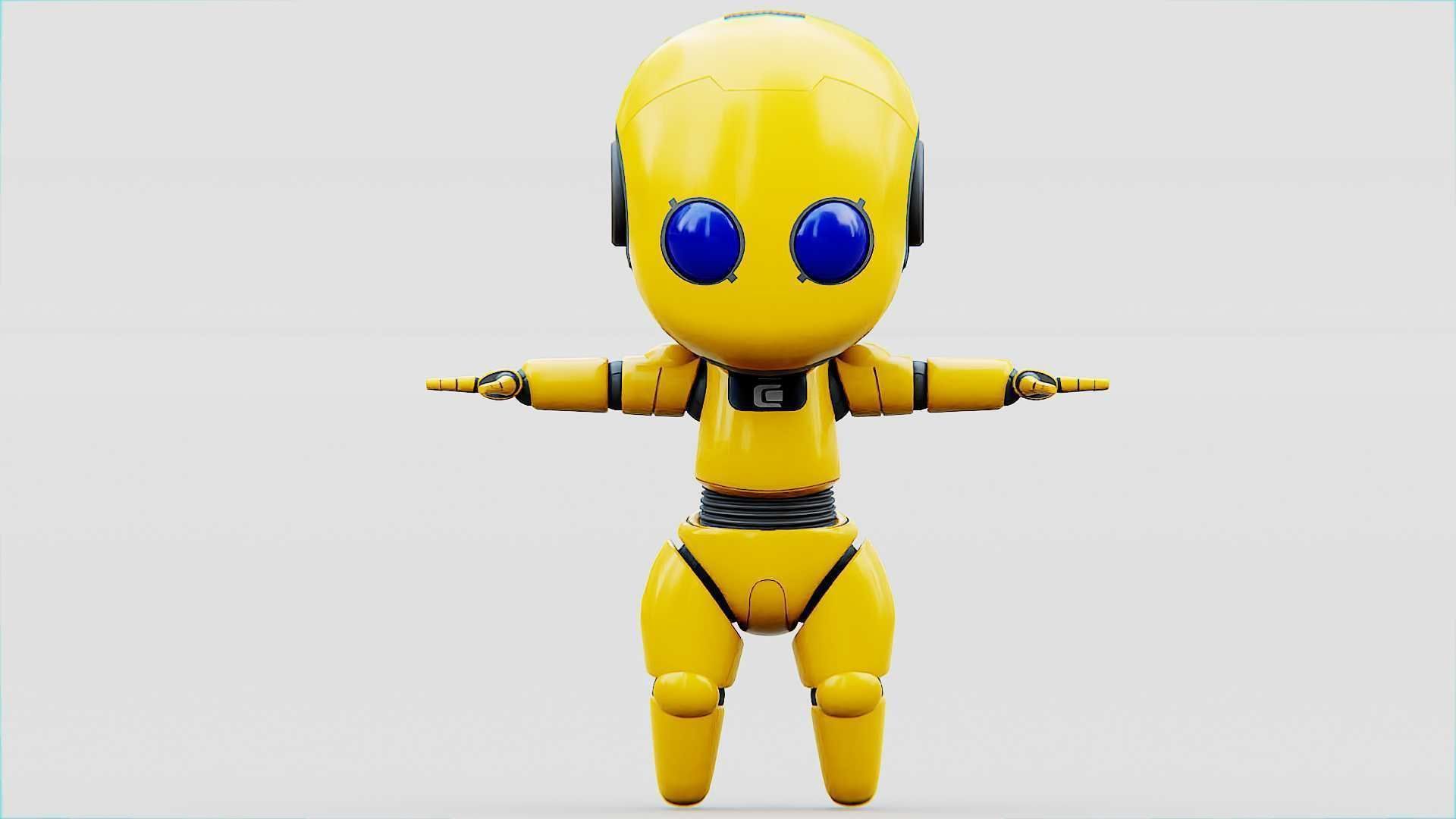 TOON BOT Rigged for Unreal Engine - Unity - MIXAMO 3D model_22