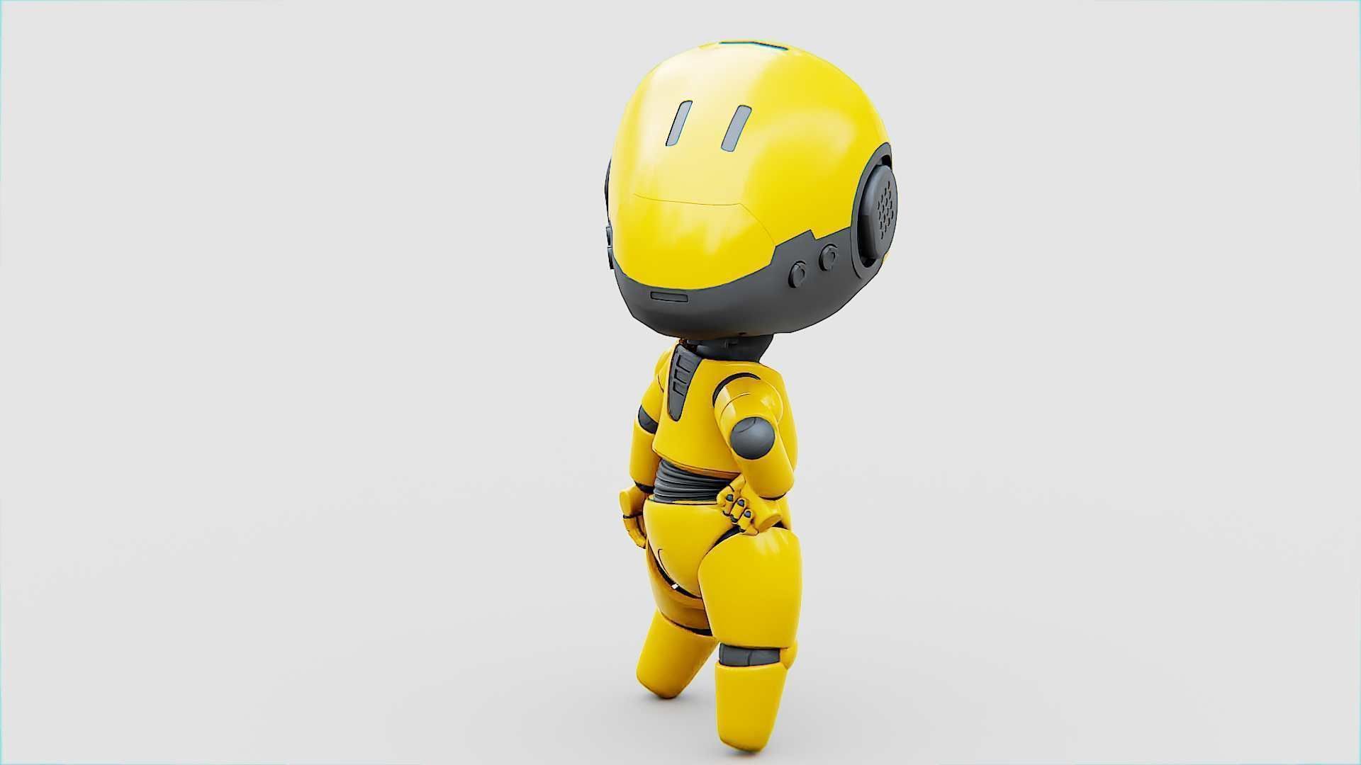 TOON BOT Rigged for Unreal Engine - Unity - MIXAMO 3D model_9