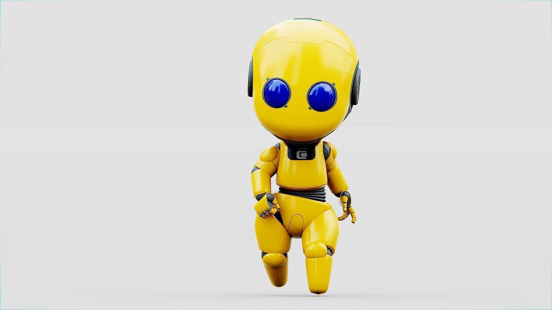 TOON BOT Rigged for Unreal Engine - Unity - MIXAMO 3D model_31
