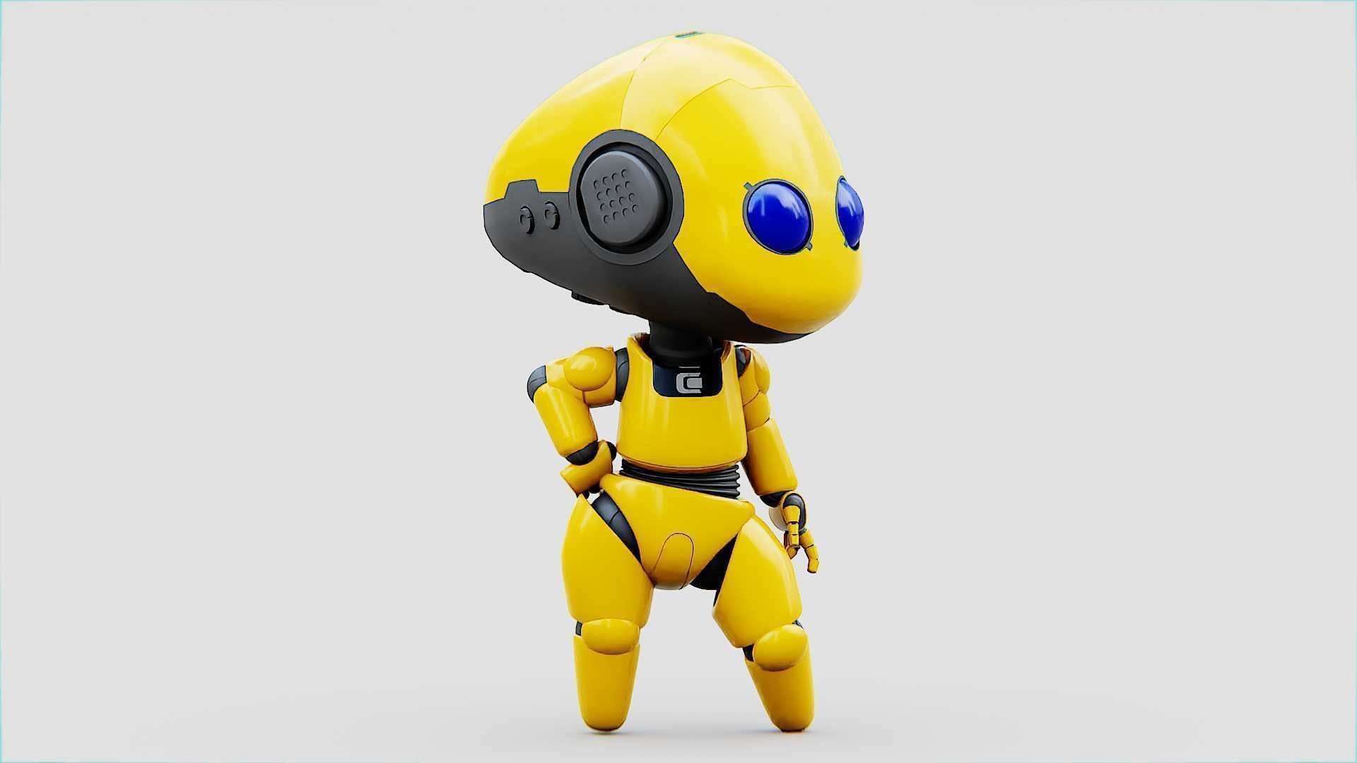 TOON BOT Rigged for Unreal Engine - Unity - MIXAMO 3D model_12