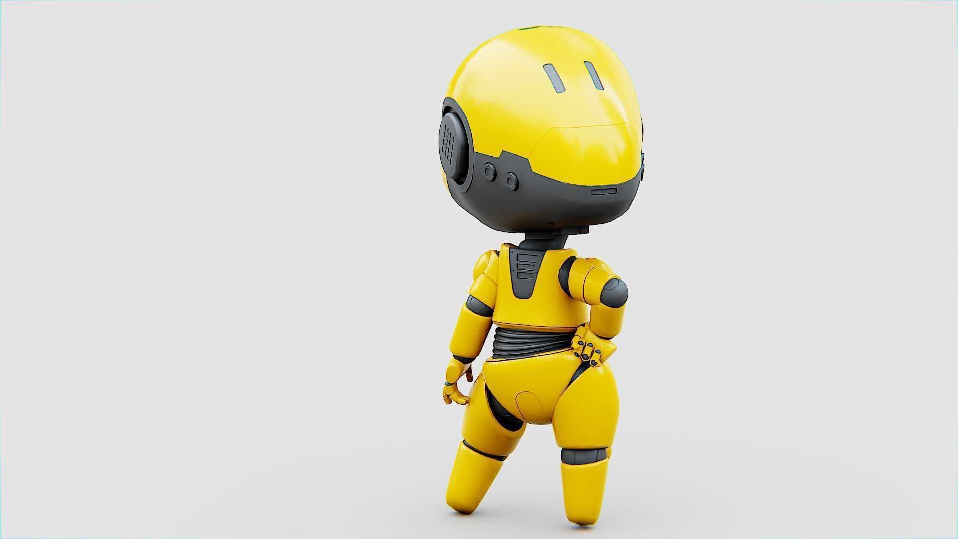 TOON BOT Rigged for Unreal Engine - Unity - MIXAMO 3D model_8
