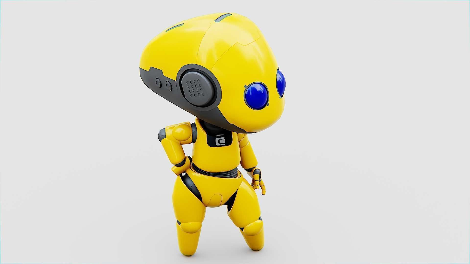 TOON BOT Rigged for Unreal Engine - Unity - MIXAMO 3D model_19