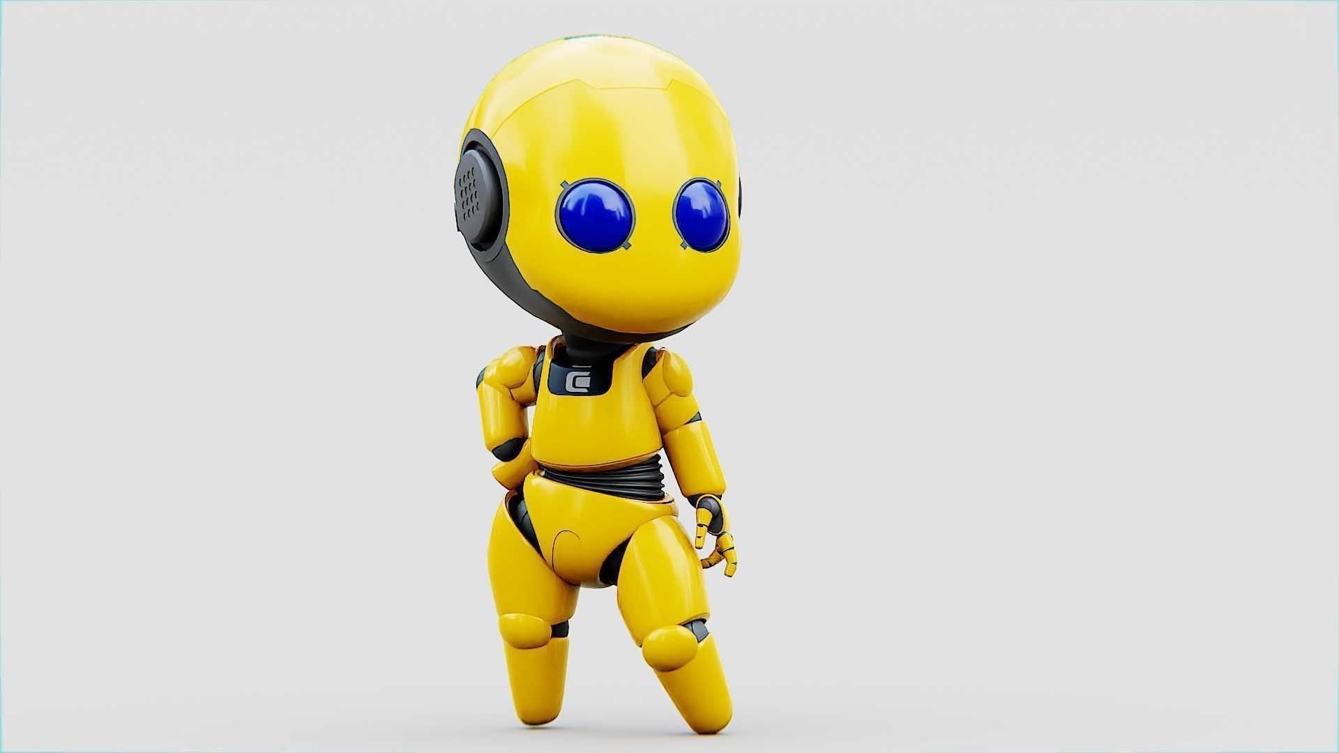 TOON BOT Rigged for Unreal Engine - Unity - MIXAMO 3D model_2